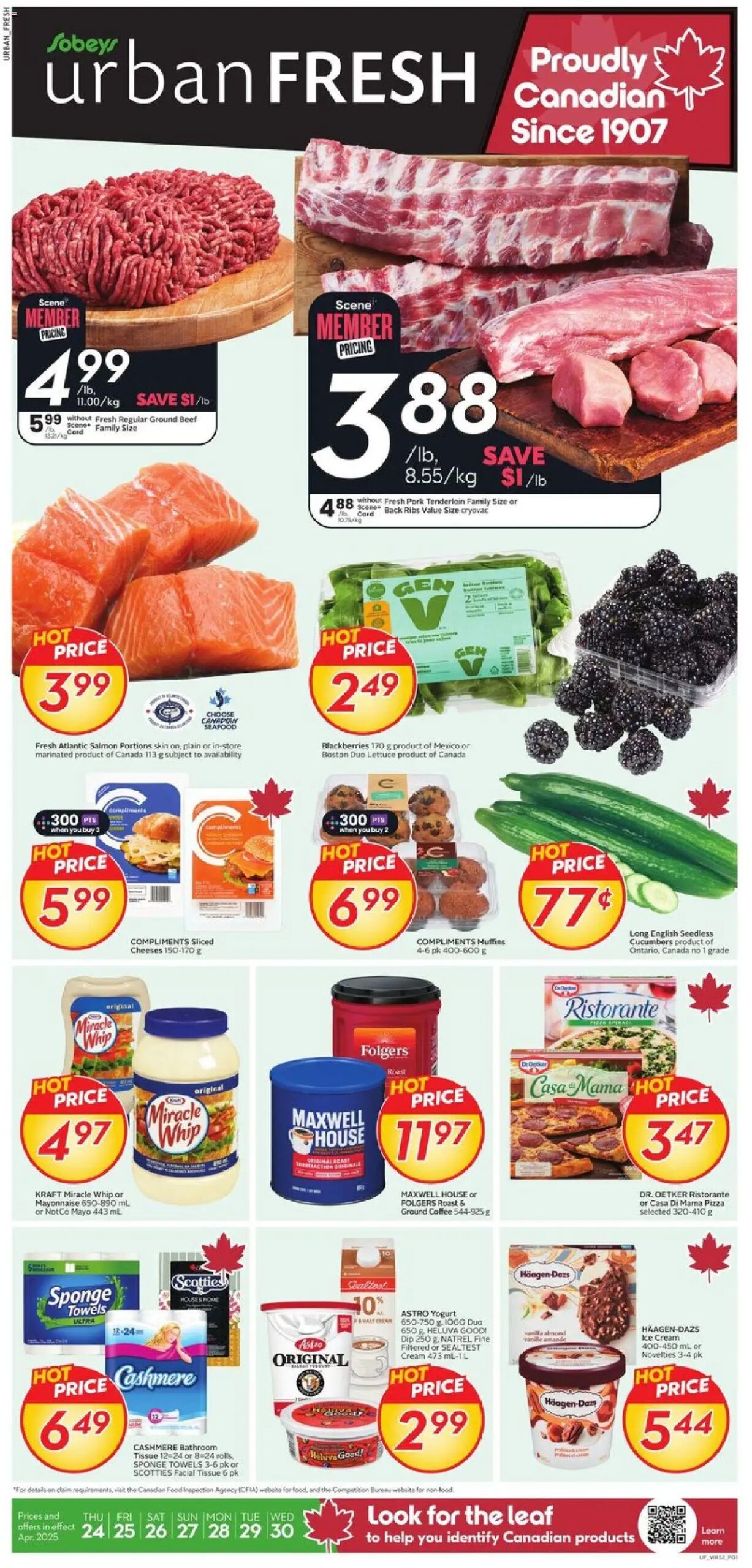 Sobeys weekly flyer starting Apr 24, 2025 ⭐️
