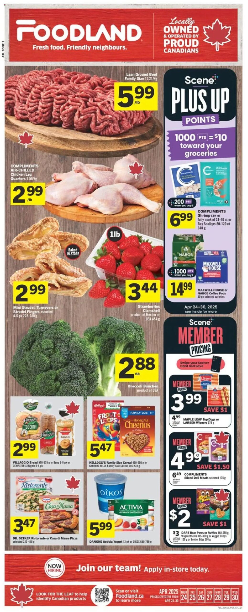 Foodland weekly flyer starting Apr 24, 2025 ⭐️