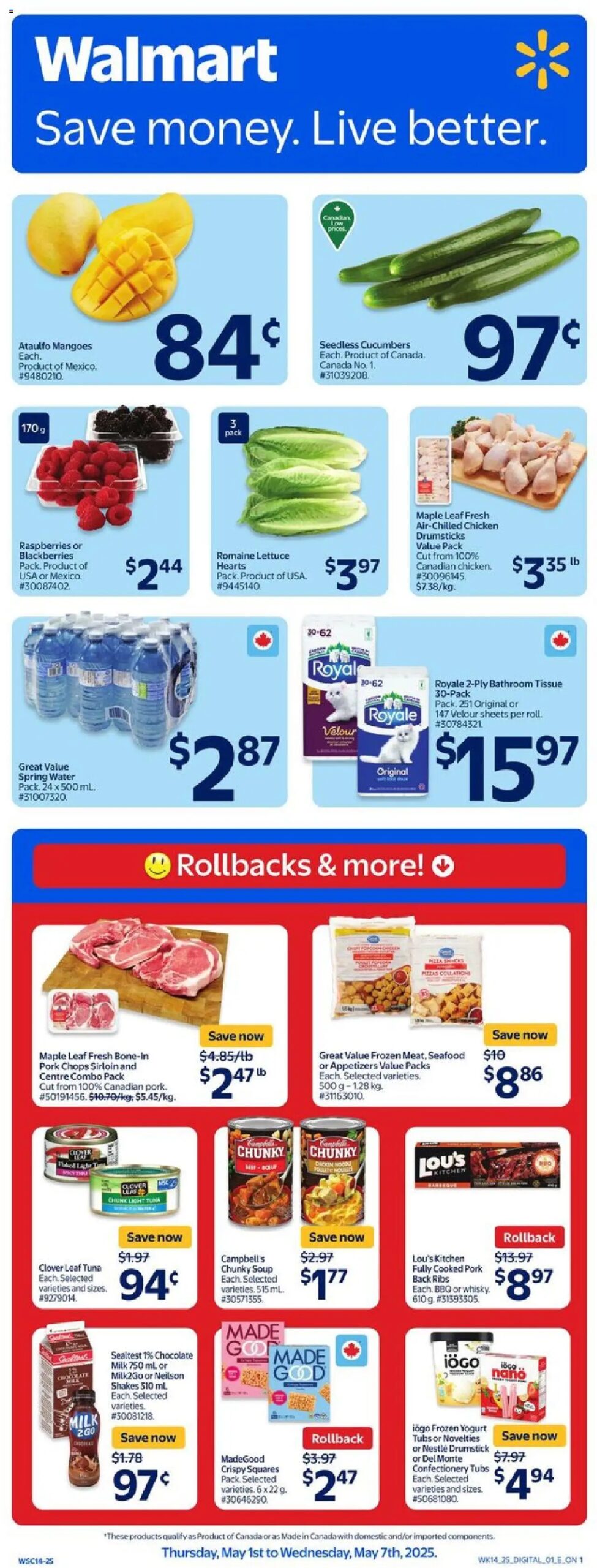 Walmart weekly flyer starting May 1, 2025 ⭐️