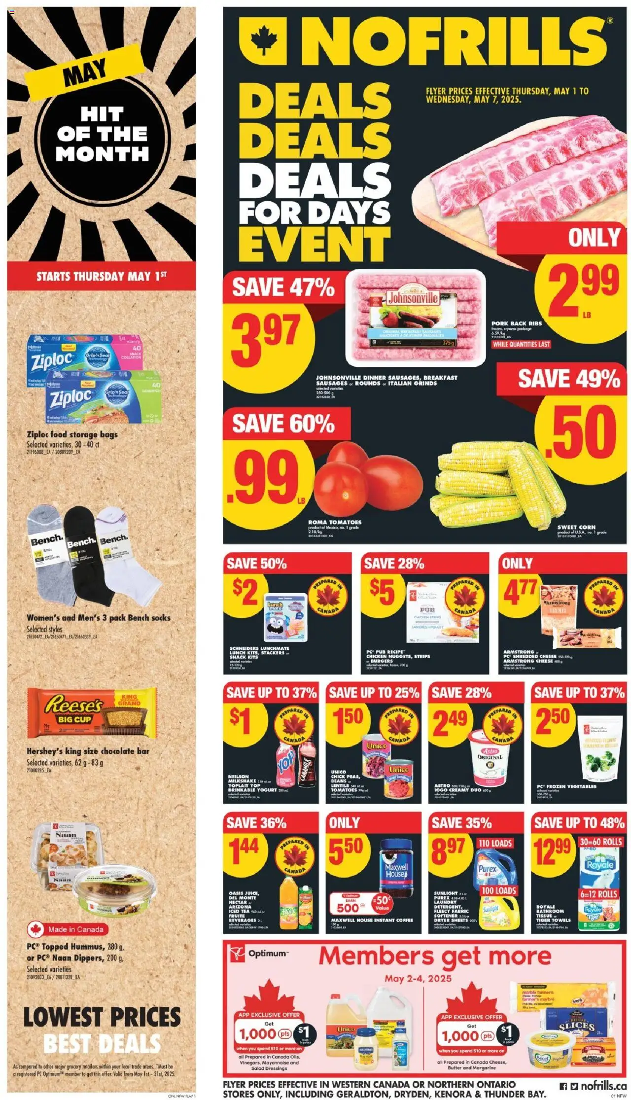 No Frills weekly flyer starting May 1, 2025 ⭐️