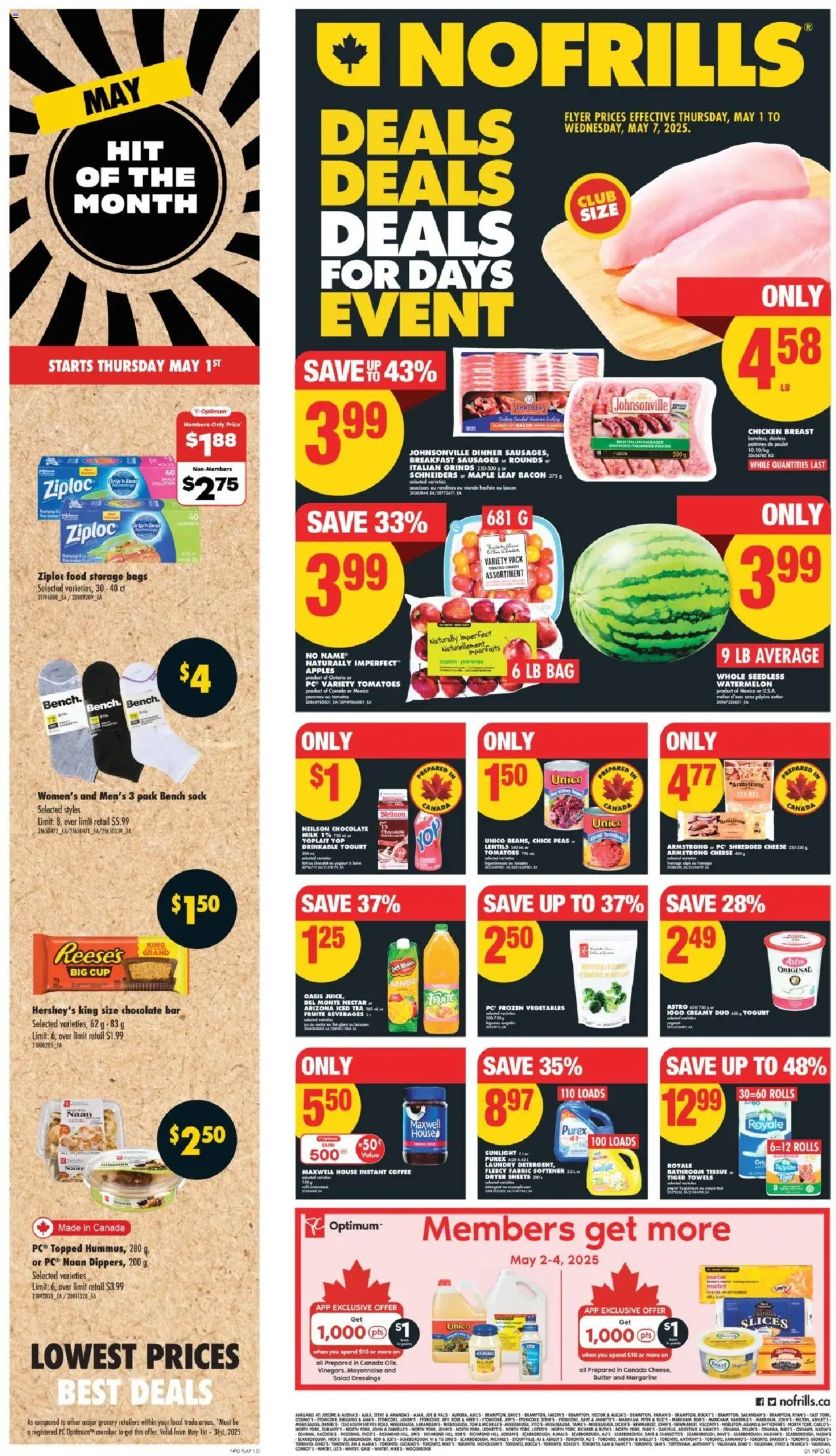 No Frills weekly flyer starting May 1, 2025 ⭐️
