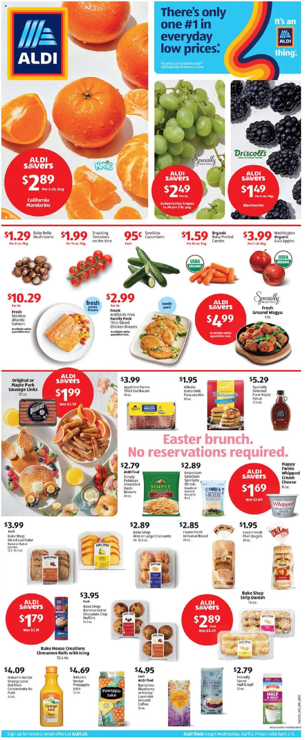 Aldi Weekly Ad from 04/02/2025 - Flyer, Sales ad - Page number 1