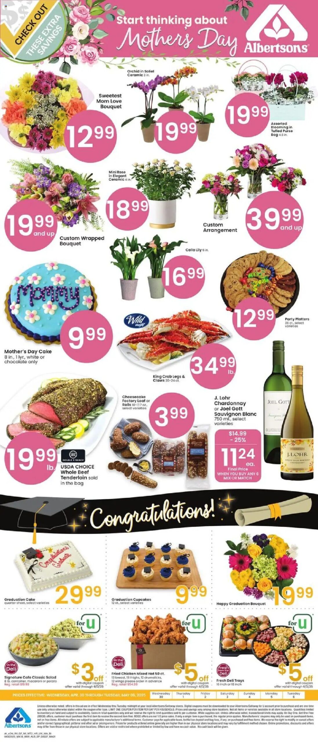 Albertsons Bonus Savings from 04/30/2025 >> Flyer