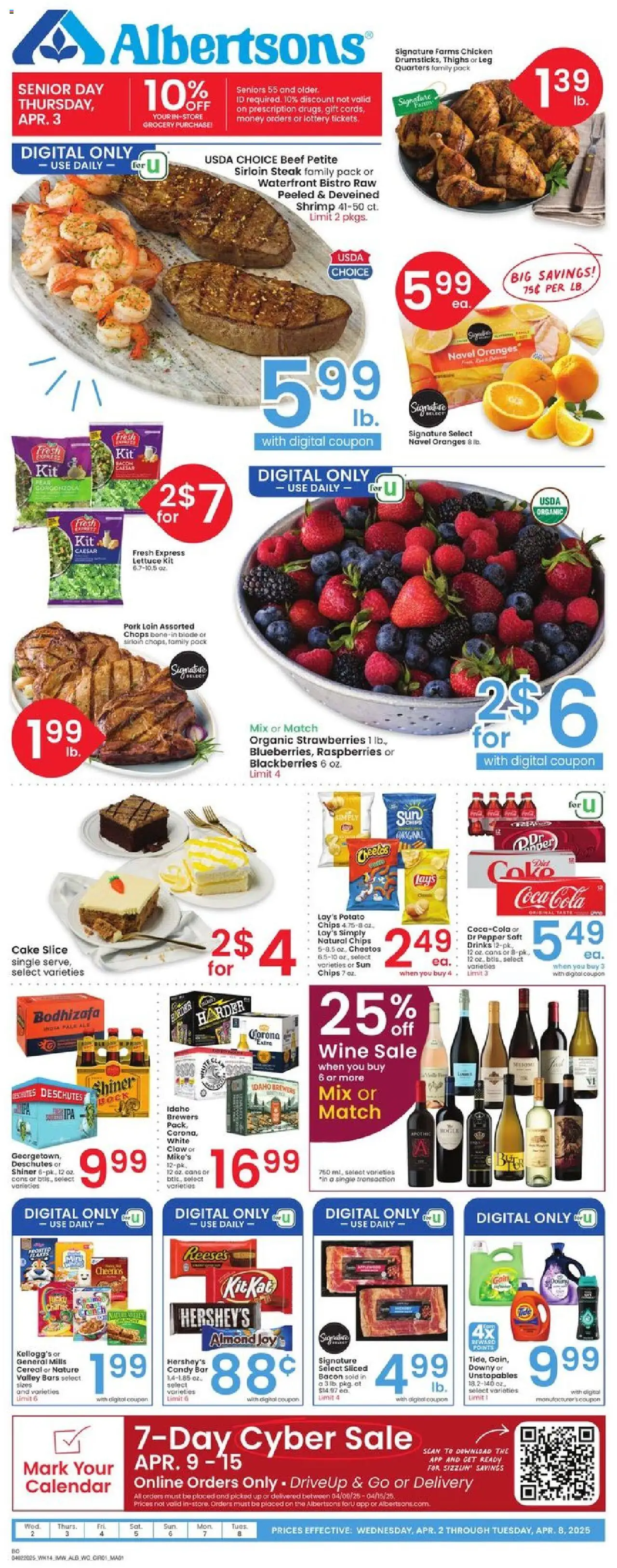 Albertsons Weekly Ad from 04/02/2025 - Flyer - Page number 1