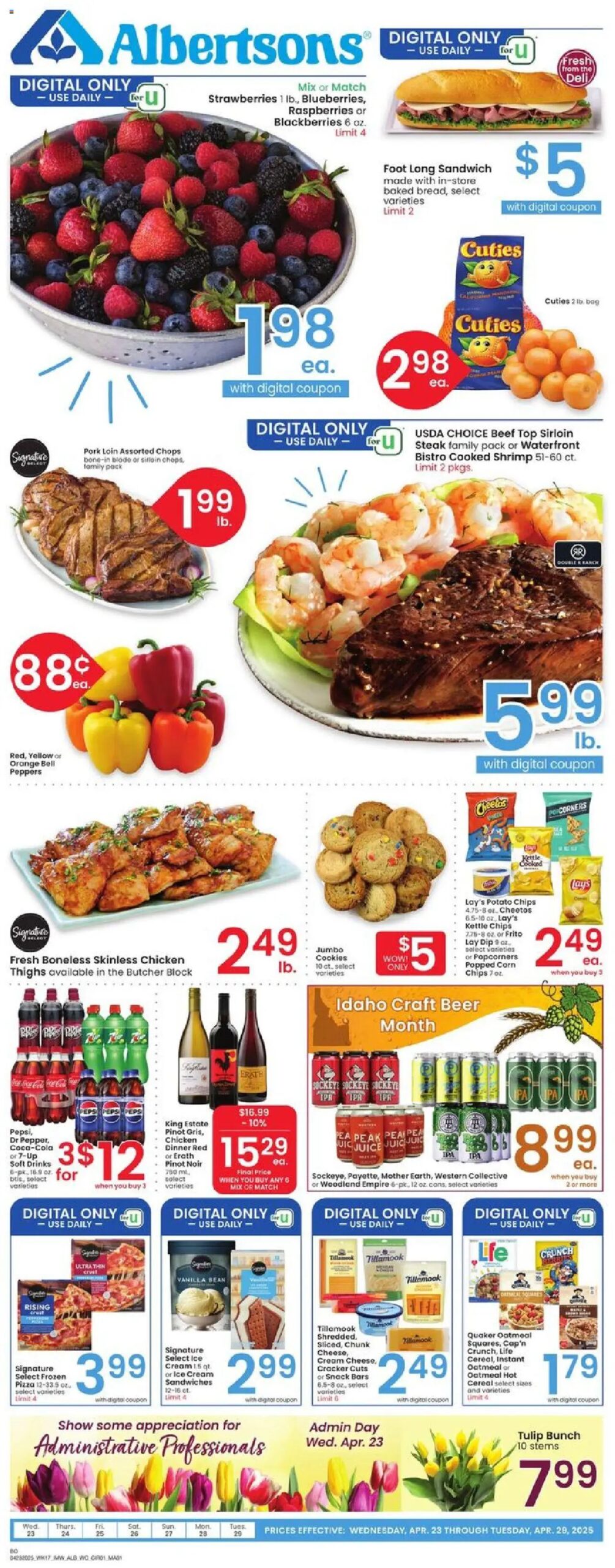 Albertsons Weekly Ad from 04/23/2025 >> Flyer