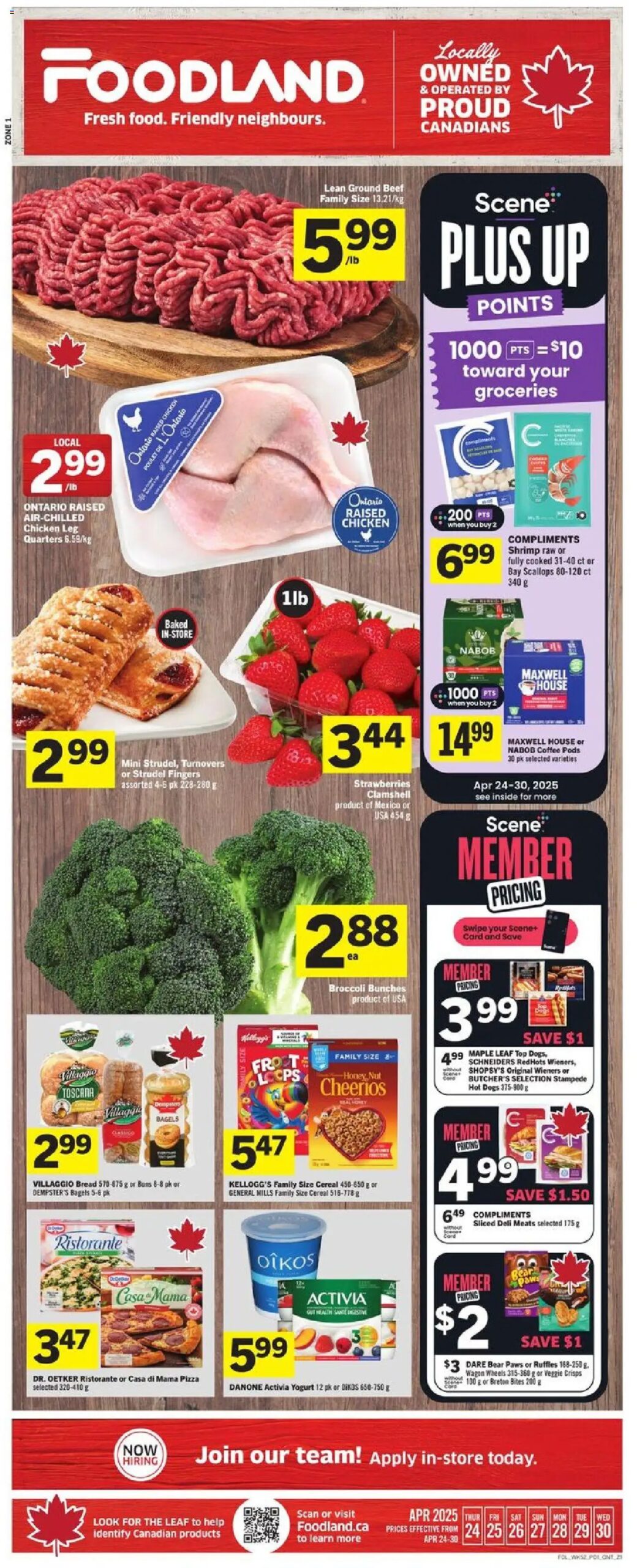 Foodland weekly flyer starting Apr 24, 2025 ⭐️