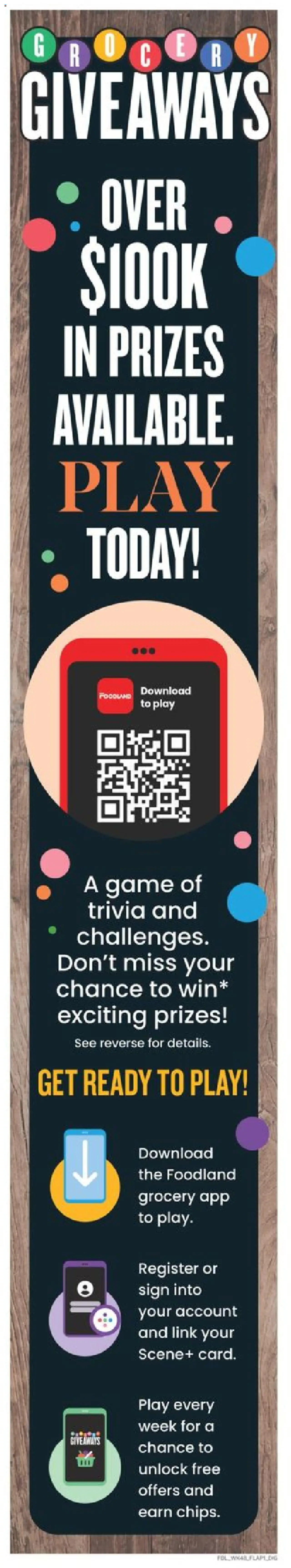 Foodland flyer valid from Apr 03, 2025 - page number 1 - Game