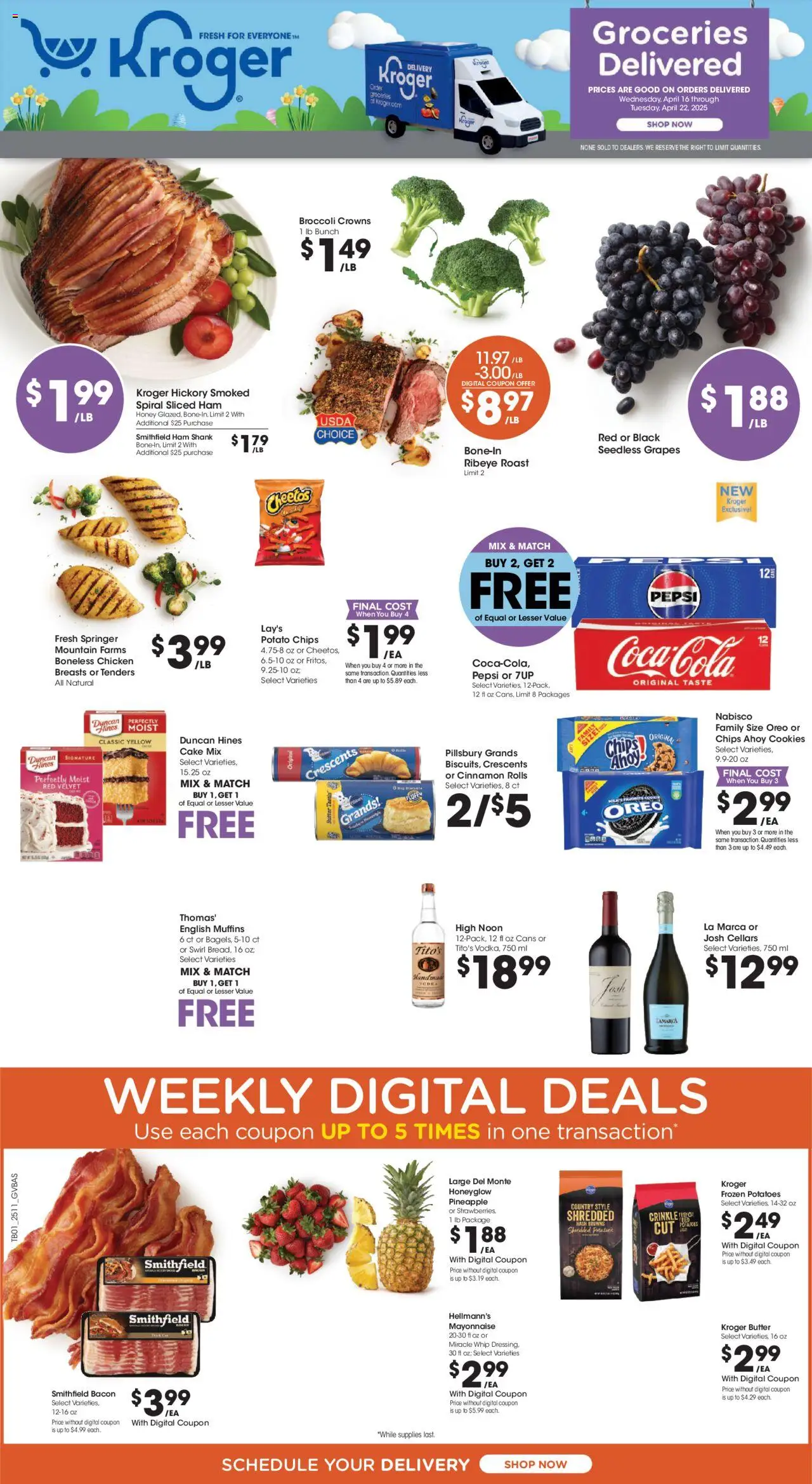 KROGER Weekly ad from 04/16/2025 >> Ad for next week