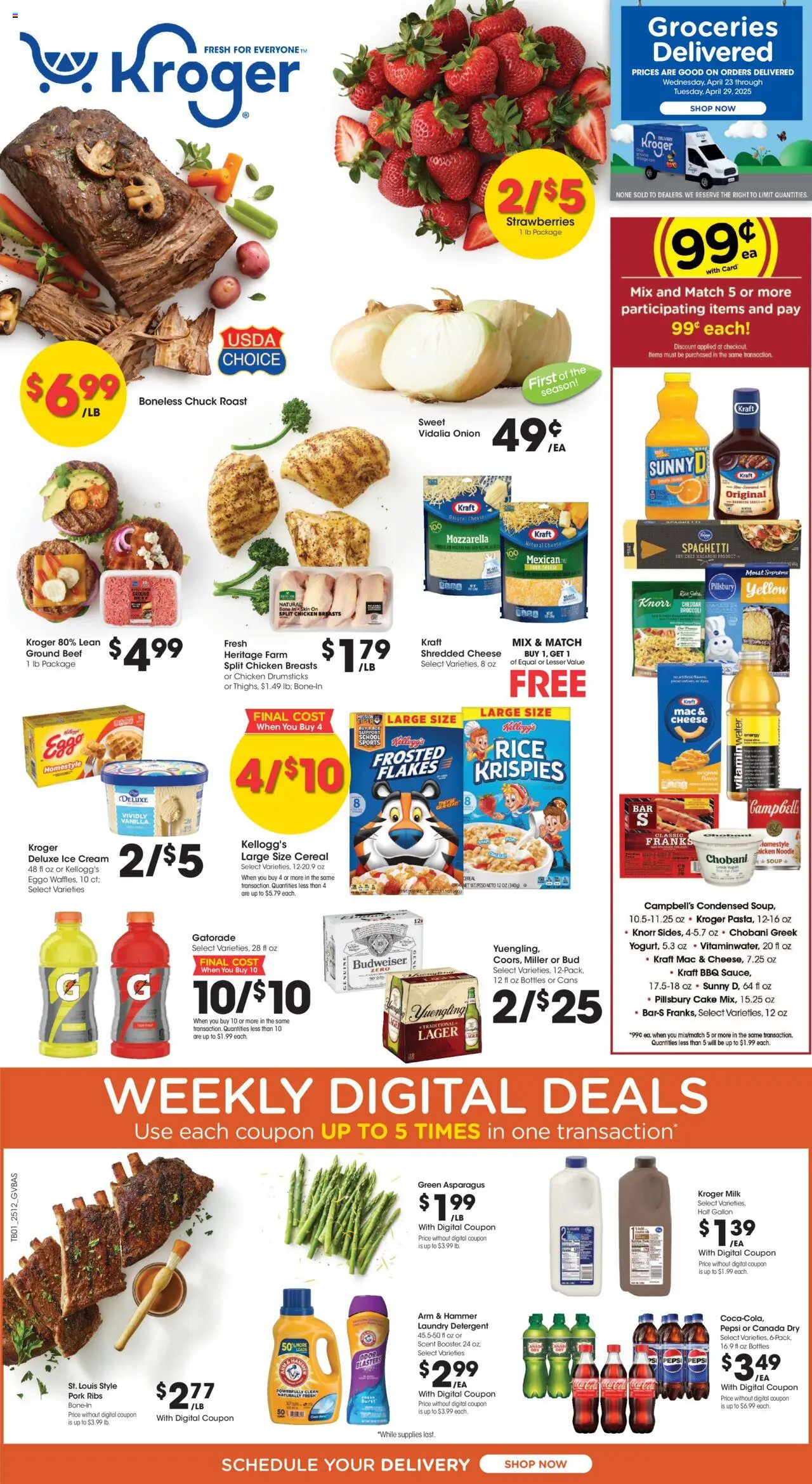 KROGER Weekly ad from 04/23/2025 >> Ad for next week
