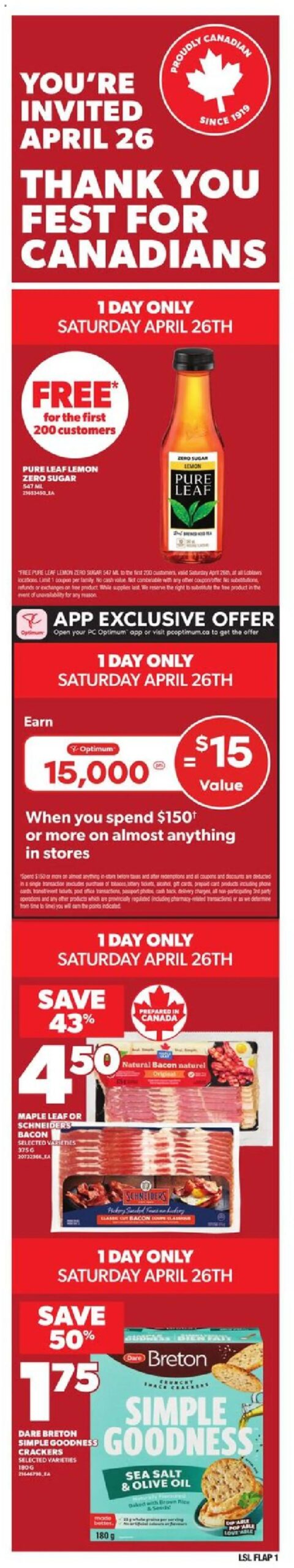 Loblaws weekly flyer starting Apr 24, 2025 ⭐️