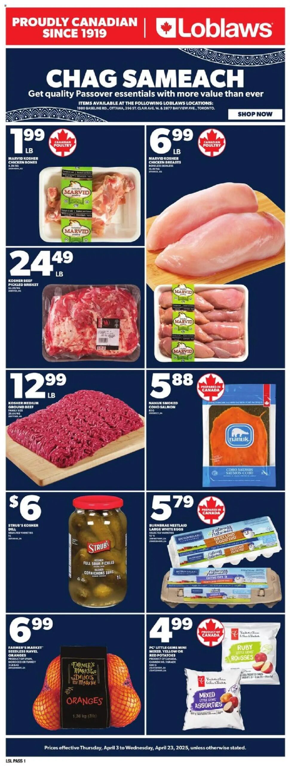 Loblaws weekly flyer starting Apr 3, 2025 ⭐️