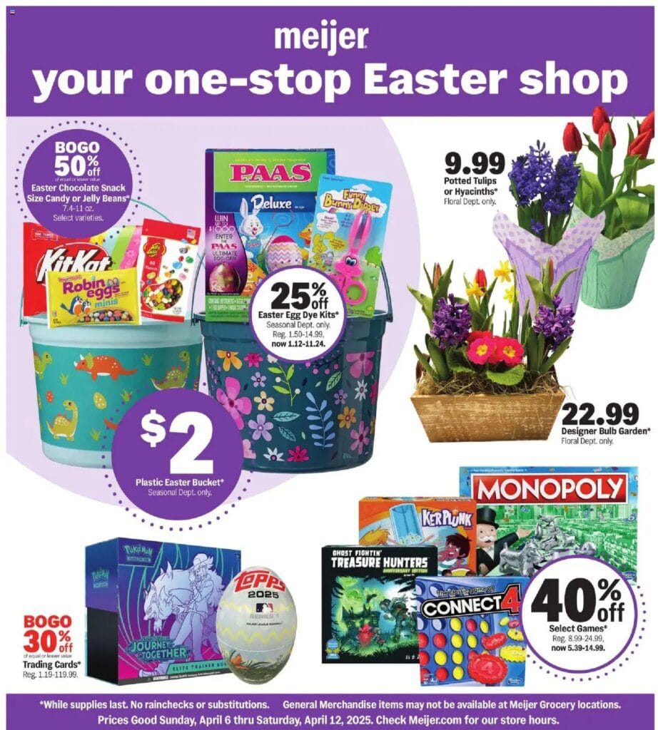 MEIJER AD from 04062025 gtgt your one stop Easter shop gt