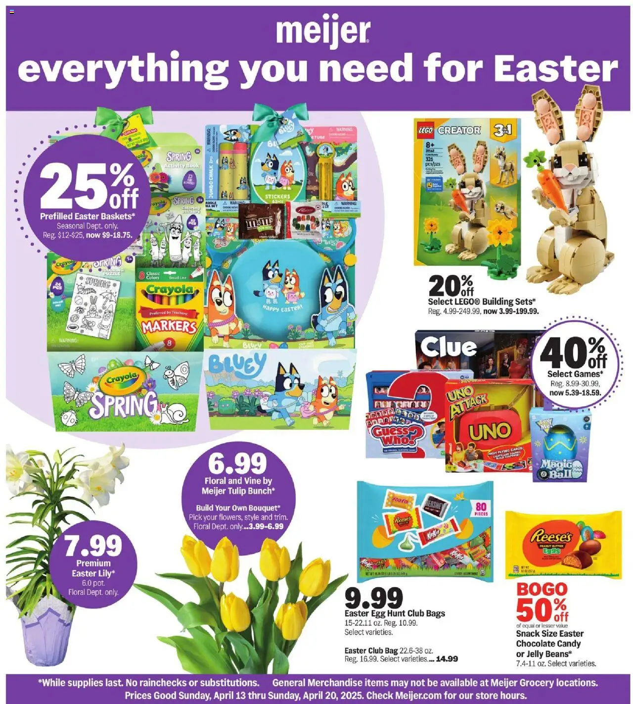 MEIJER AD from 04/13/2025 >> everything you need for Easter > PREVIEW