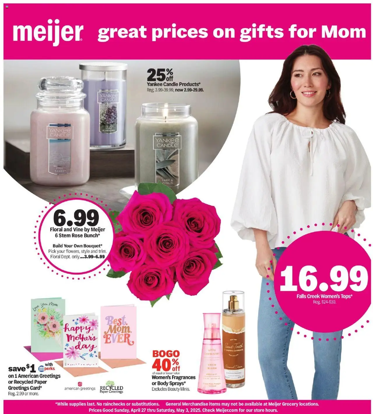MEIJER AD from 04/27/2025 >> great prices on gifts for Mom > PREVIEW