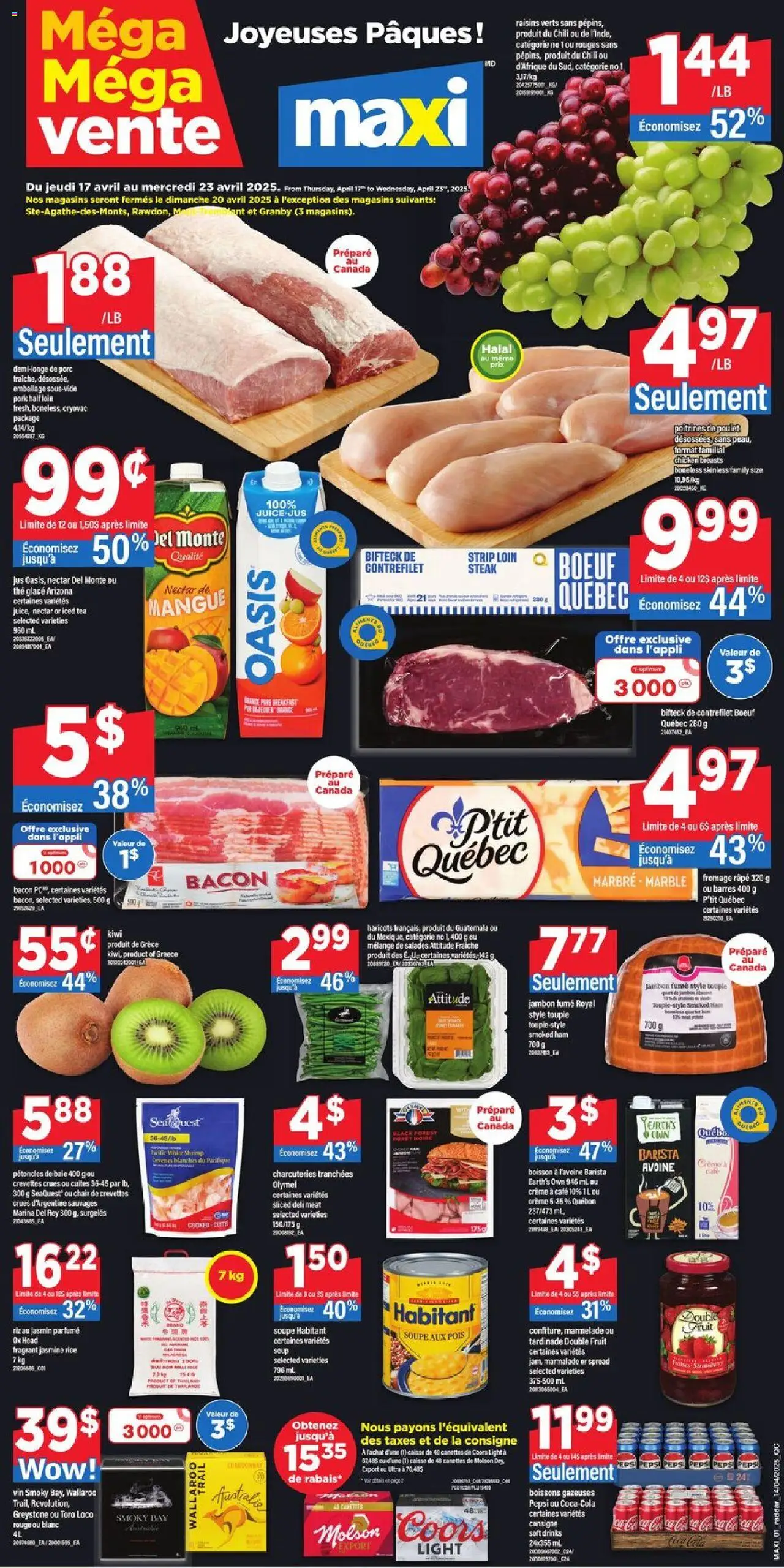 Maxi weekly flyer starting Apr 17, 2025 ⭐️