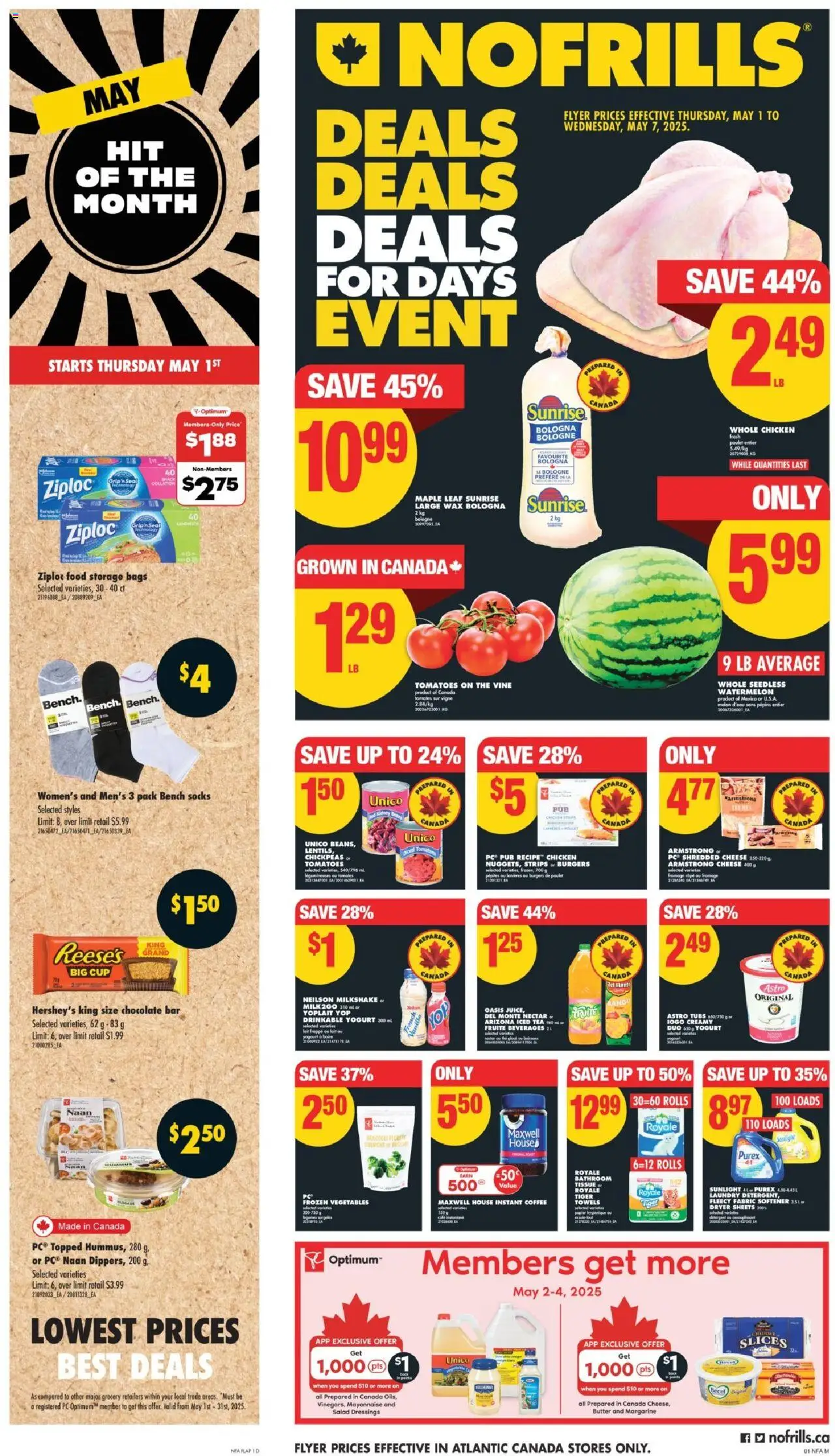 No Frills weekly flyer starting May 1, 2025 ⭐️