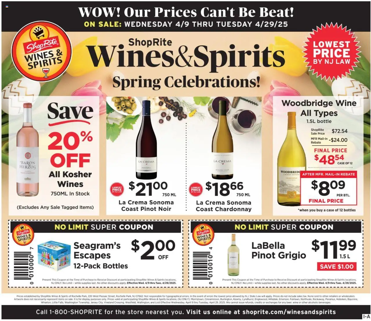 ShopRite Circular from 04/09/2025 >> Weekly Ad, flyer - Page number 1