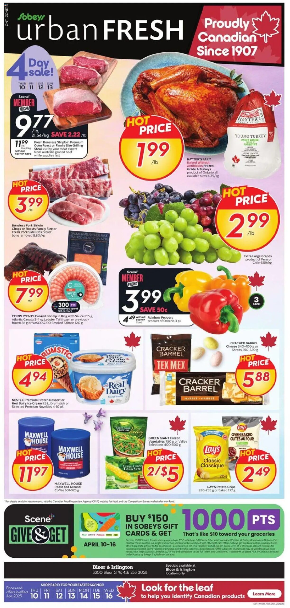 Sobeys weekly flyer starting Apr 10, 2025 ⭐️