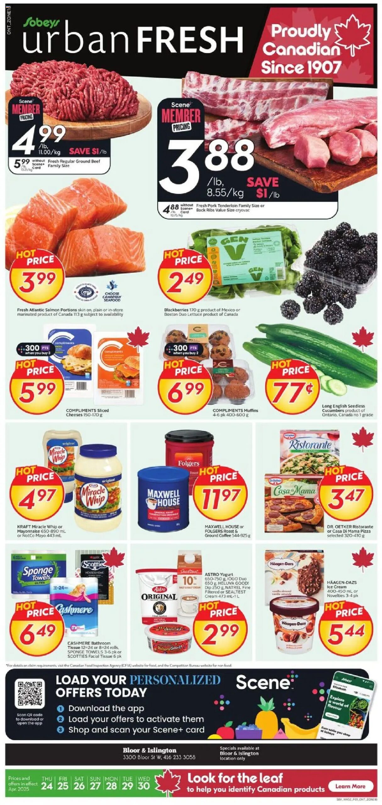 Sobeys weekly flyer starting Apr 24, 2025 ⭐️