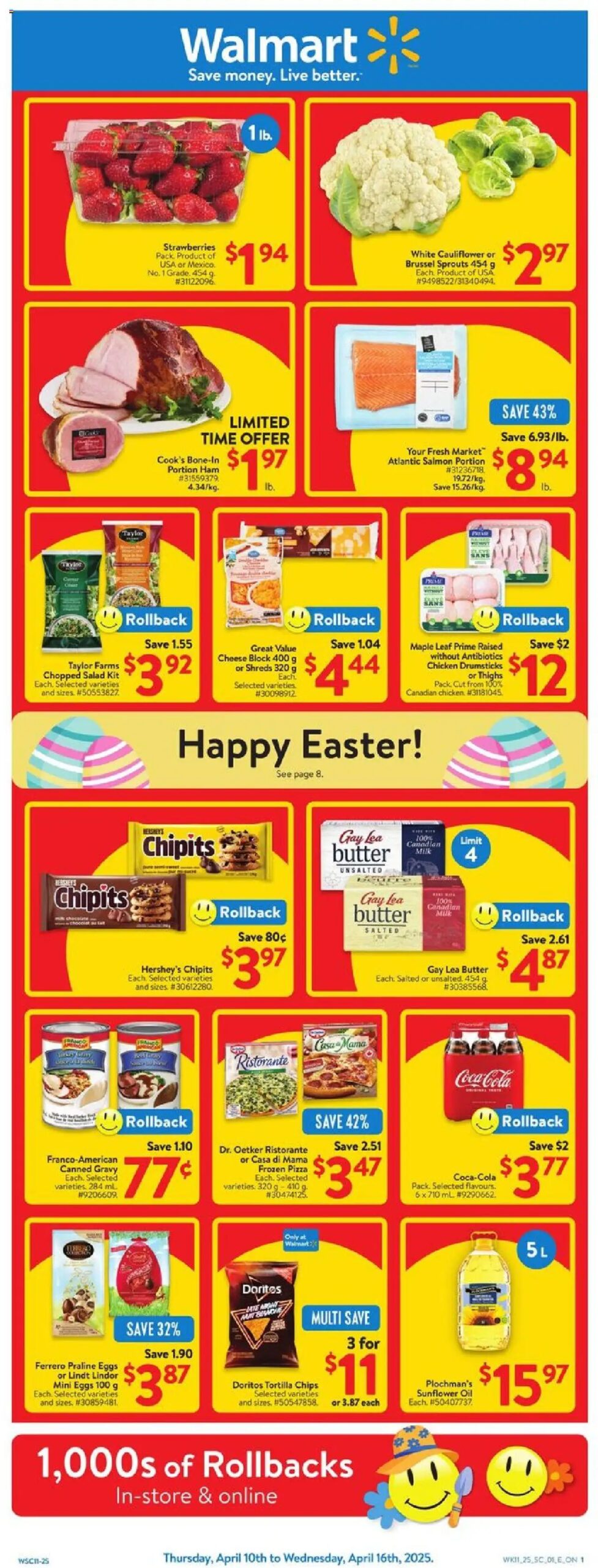 Walmart weekly flyer starting Apr 10, 2025 ⭐️