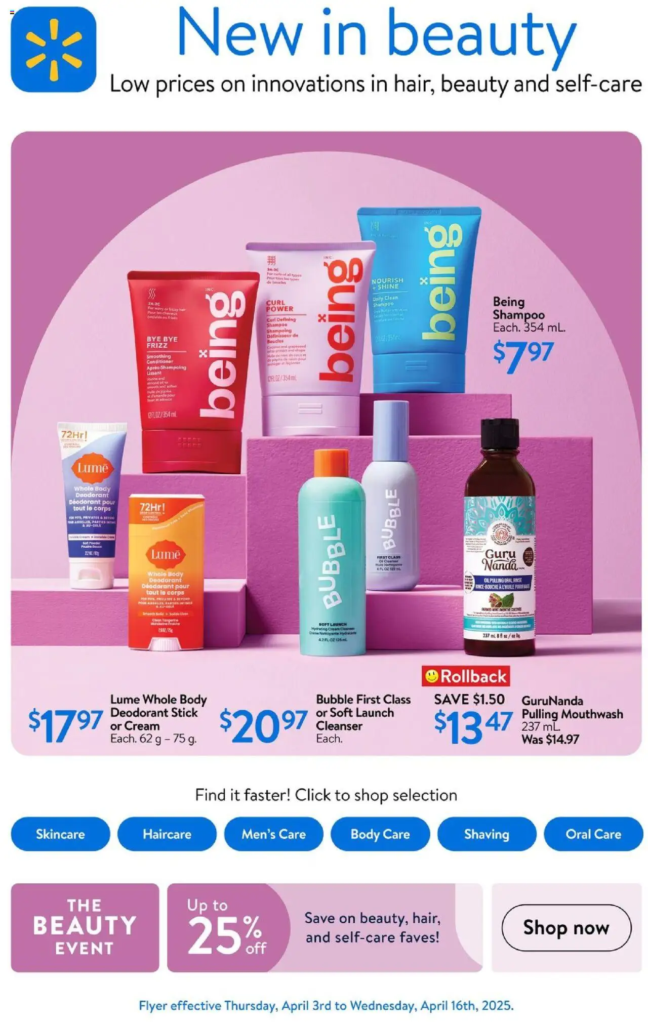Walmart weekly flyer starting Apr 3, 2025 ⭐️