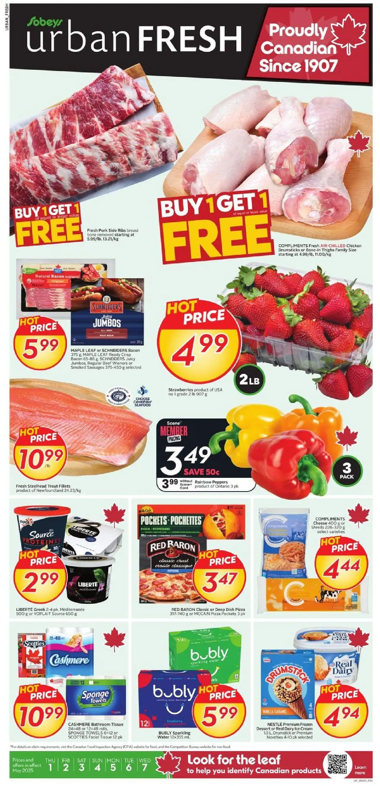 Sobeys flyer valid from May 01, 2025 - page number 1