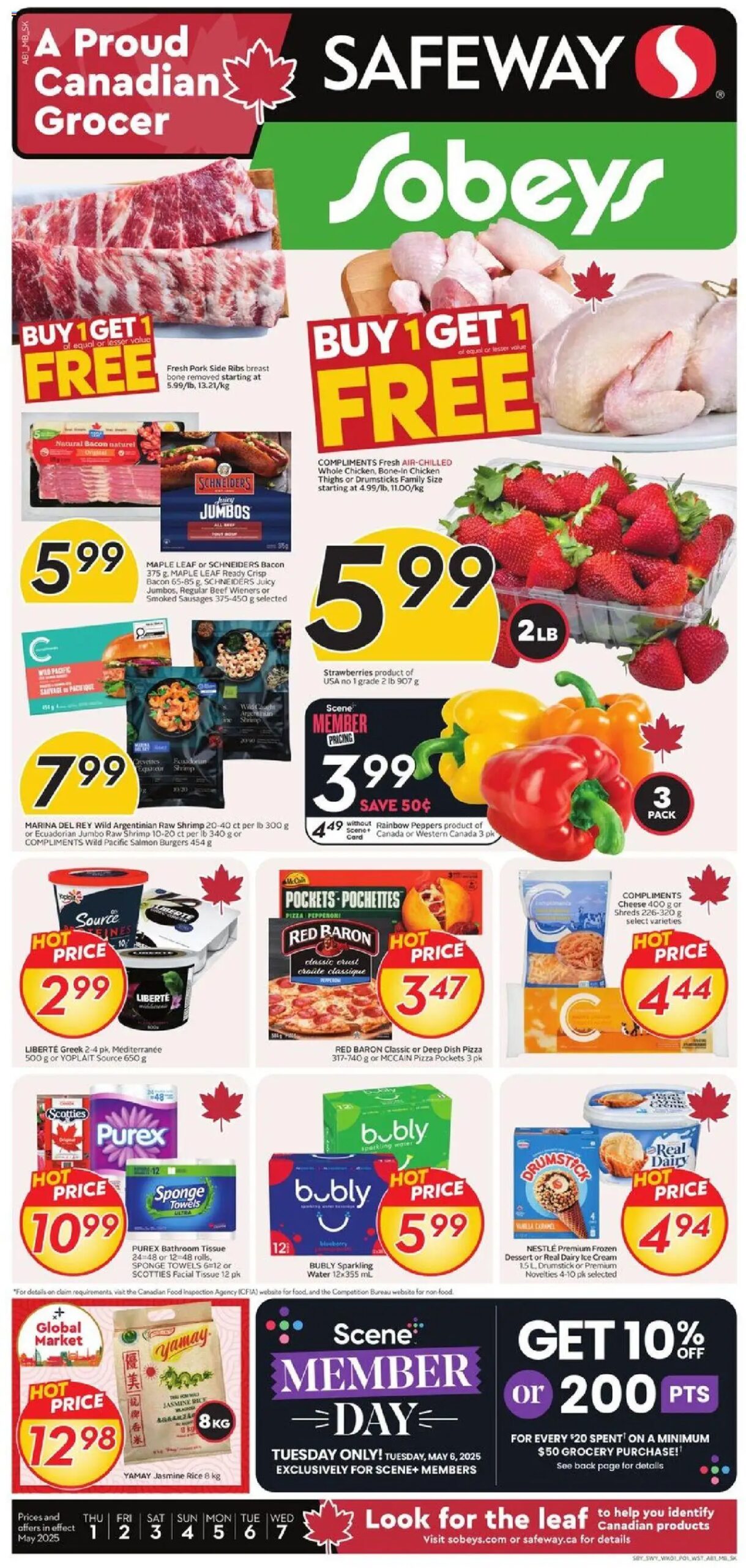 Sobeys weekly flyer starting May 1, 2025 ⭐️