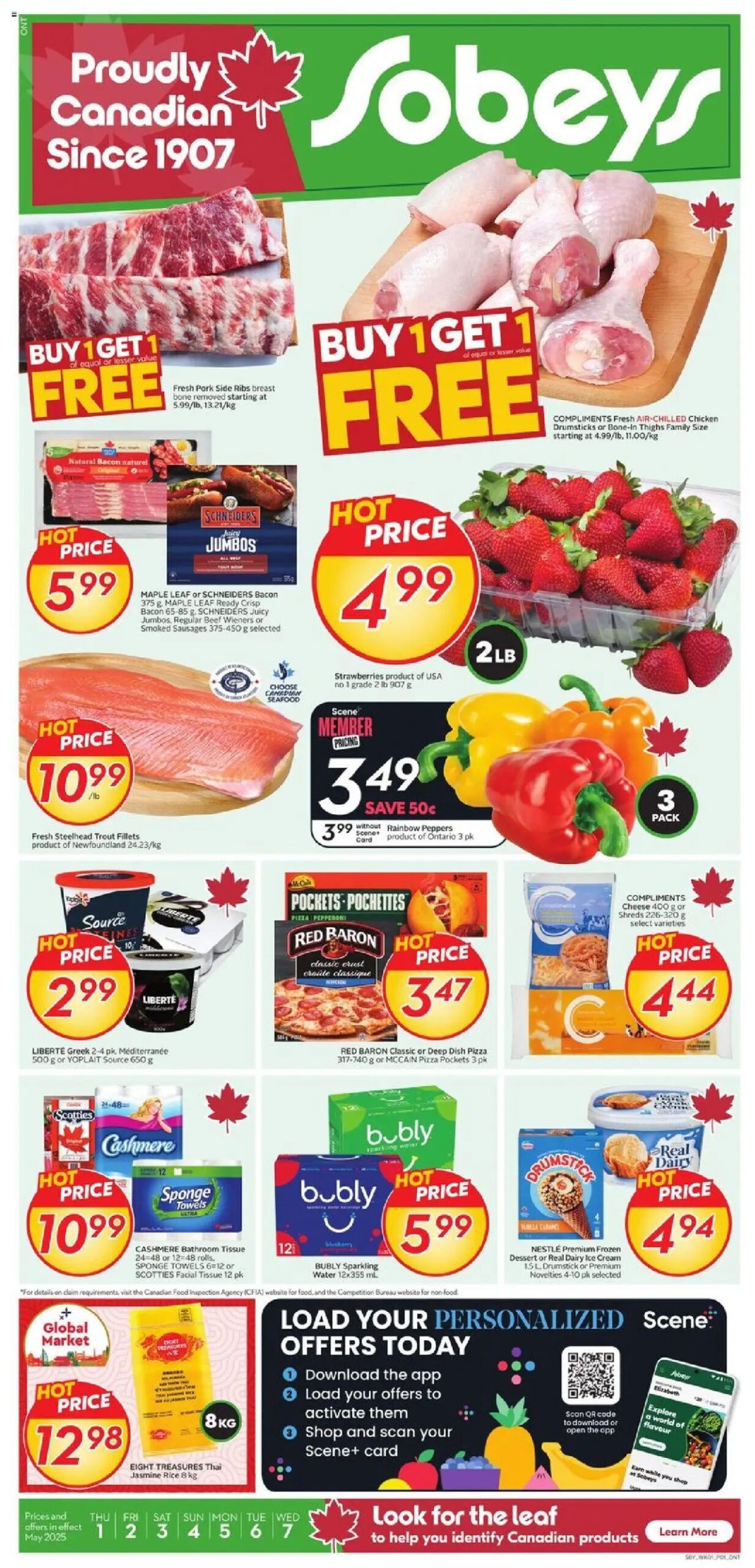 Sobeys weekly flyer starting May 1, 2025 ⭐️