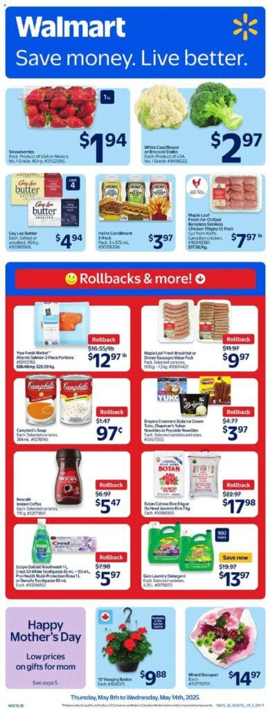 Walmart flyer starting May 8 1 1746629694 620 Walmart weekly flyer starting May 8 2025 scaled