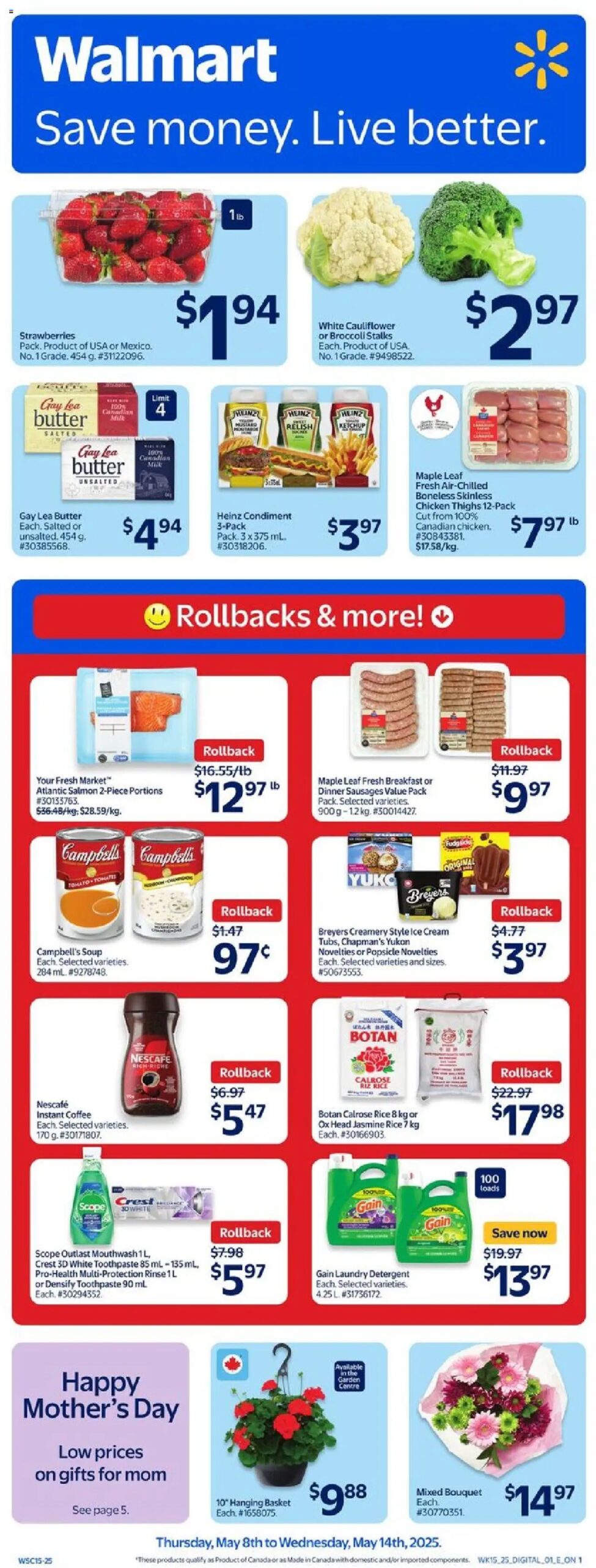 Walmart weekly flyer starting May 8, 2025 ⭐️