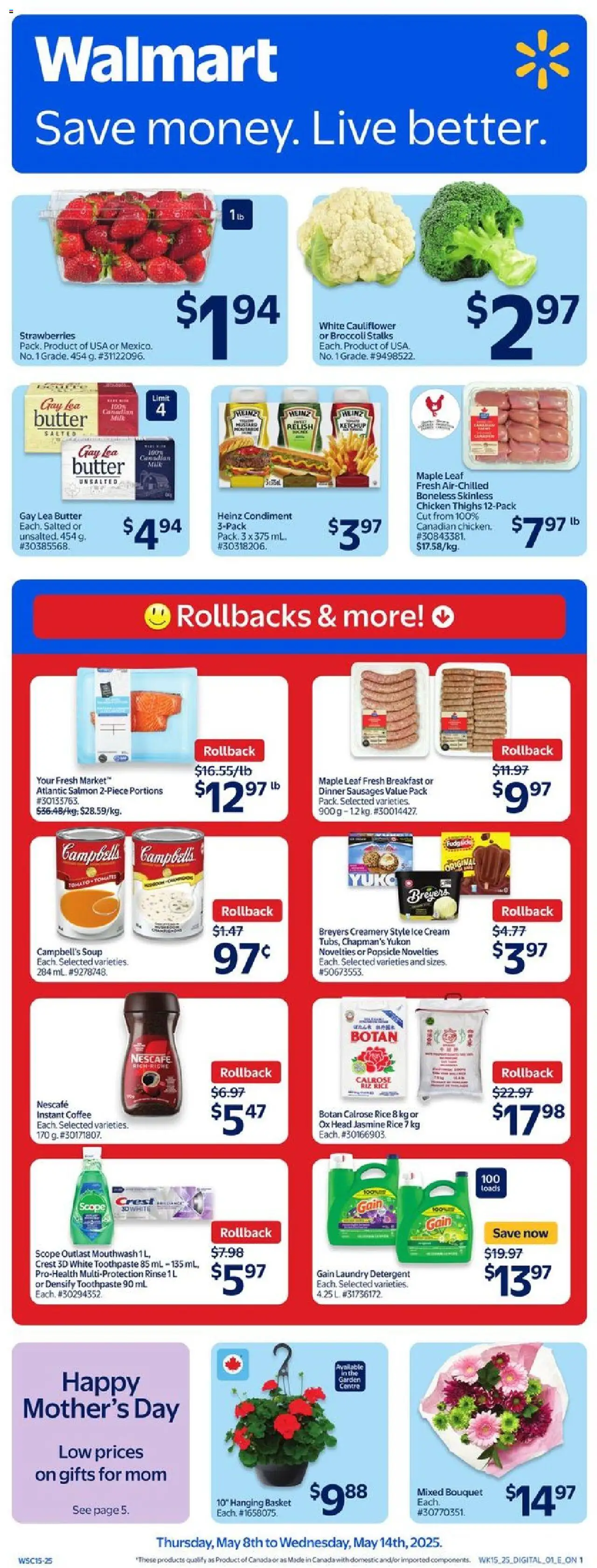 Walmart flyer valid from May 08, 2025 - page number 1
