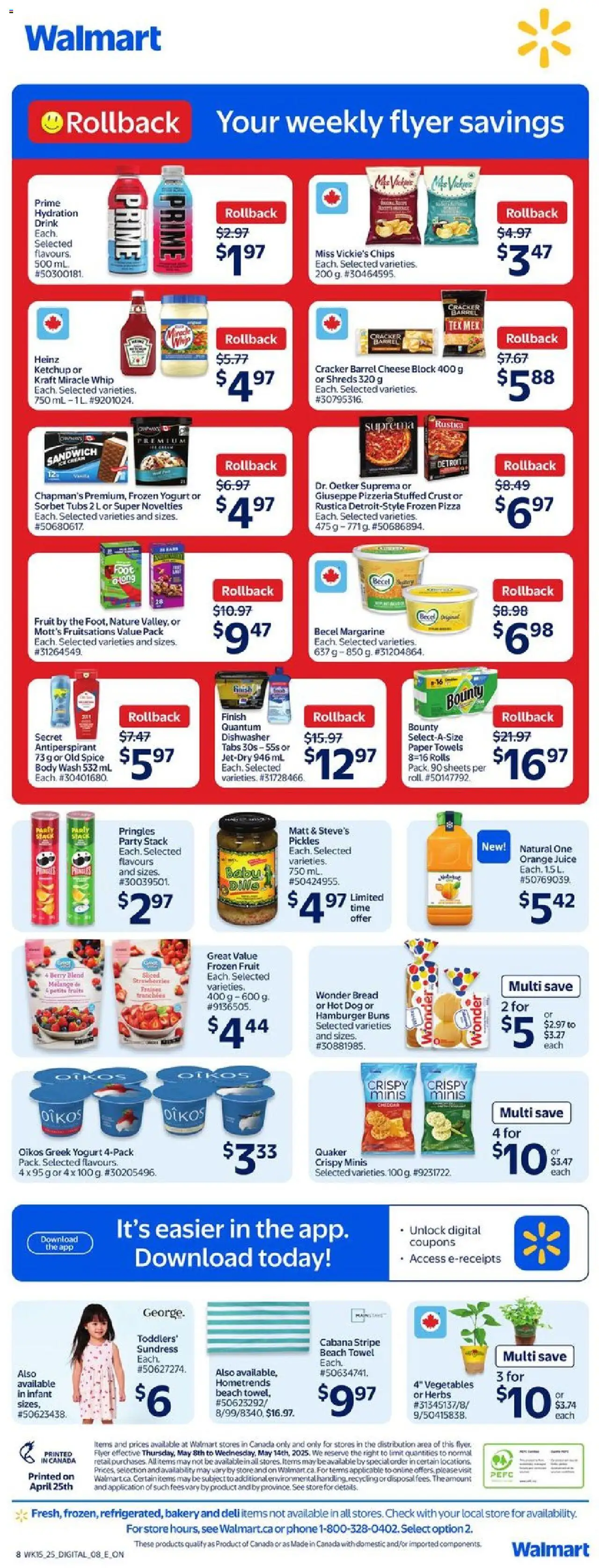 Walmart flyer valid from May 08, 2025 - page number 3