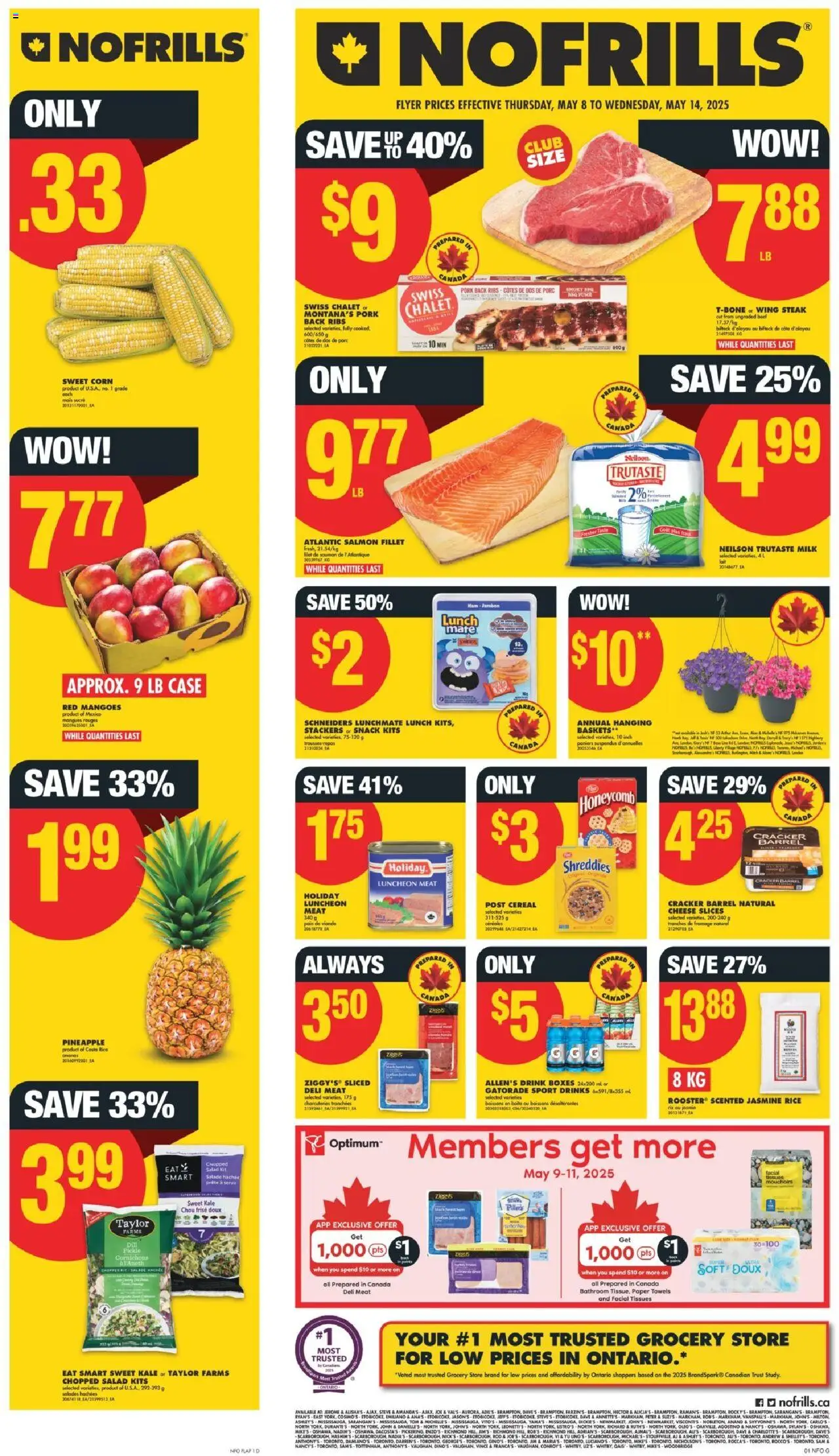 No Frills weekly flyer starting May 8, 2025 ⭐️