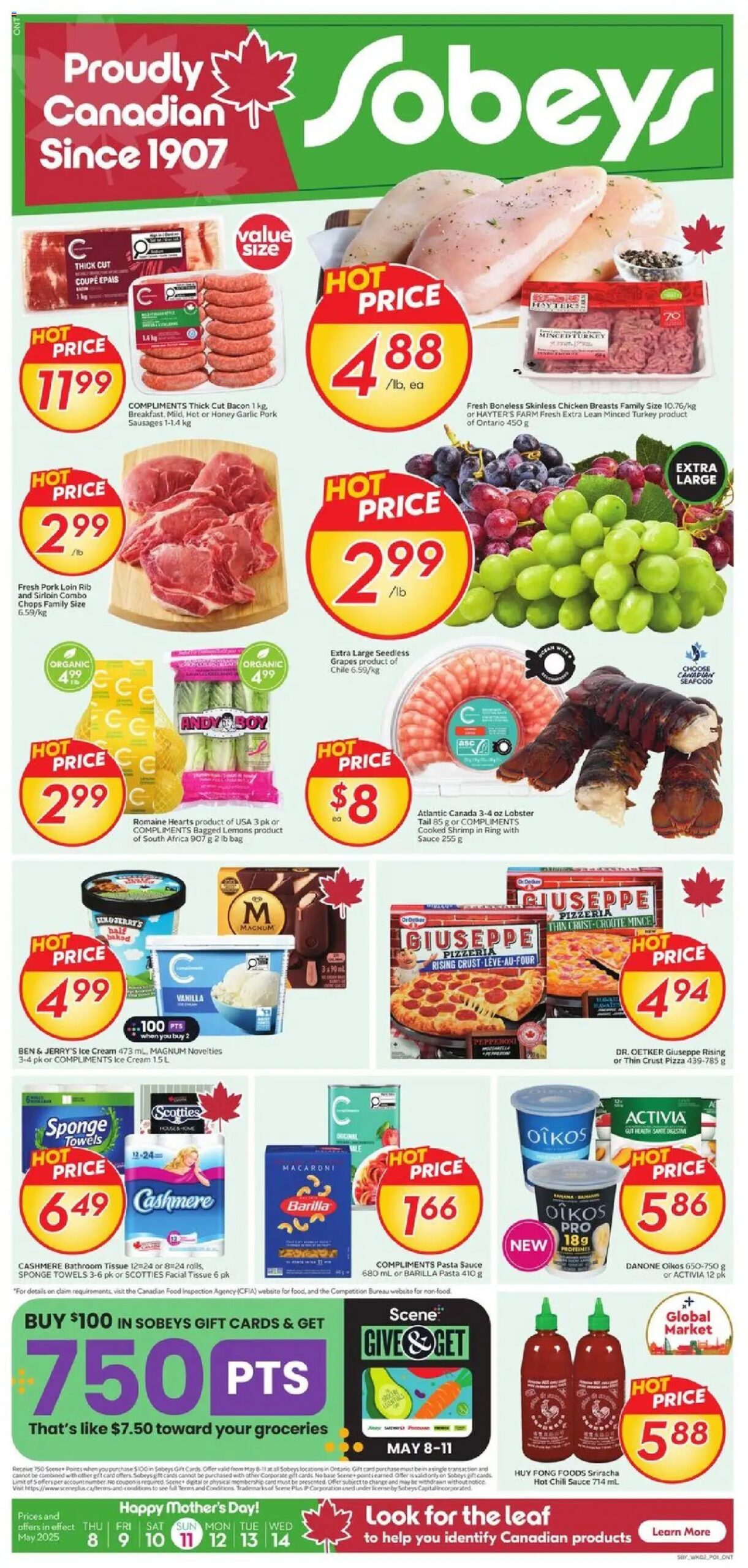 Sobeys weekly flyer starting May 8, 2025 ⭐️