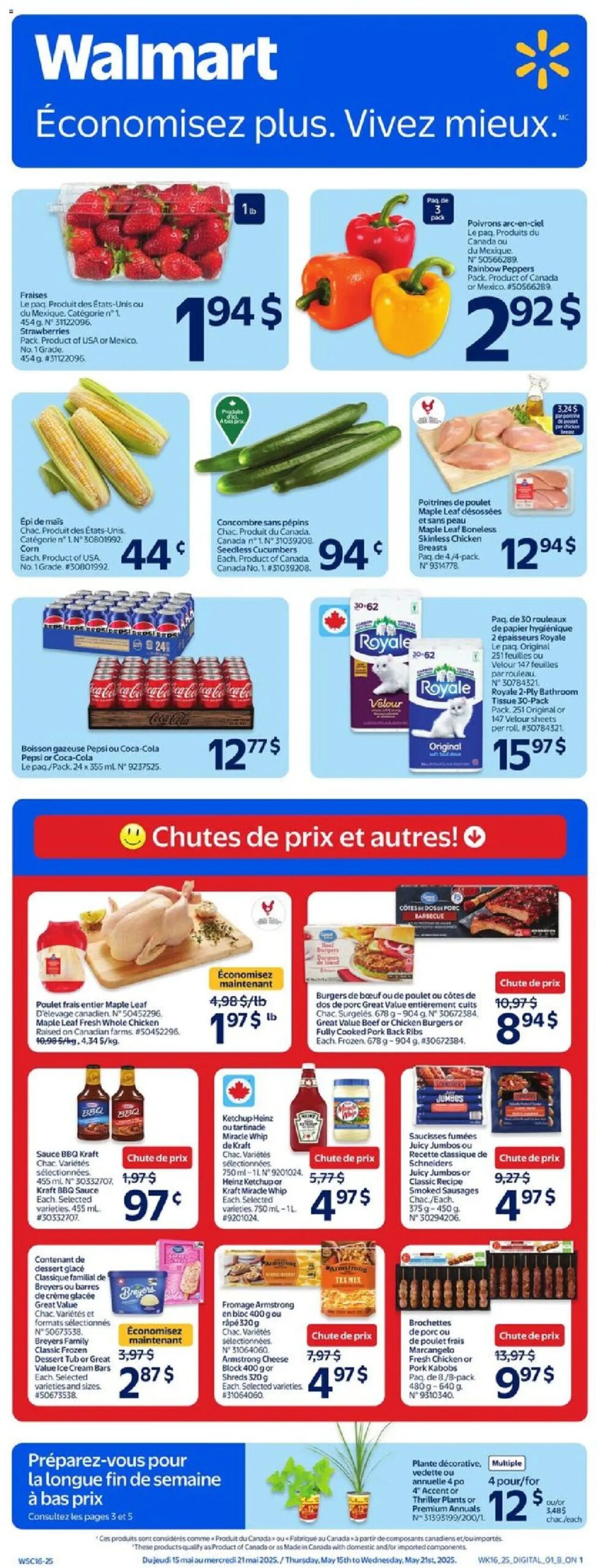 Walmart weekly flyer starting May 15, 2025 ⭐️