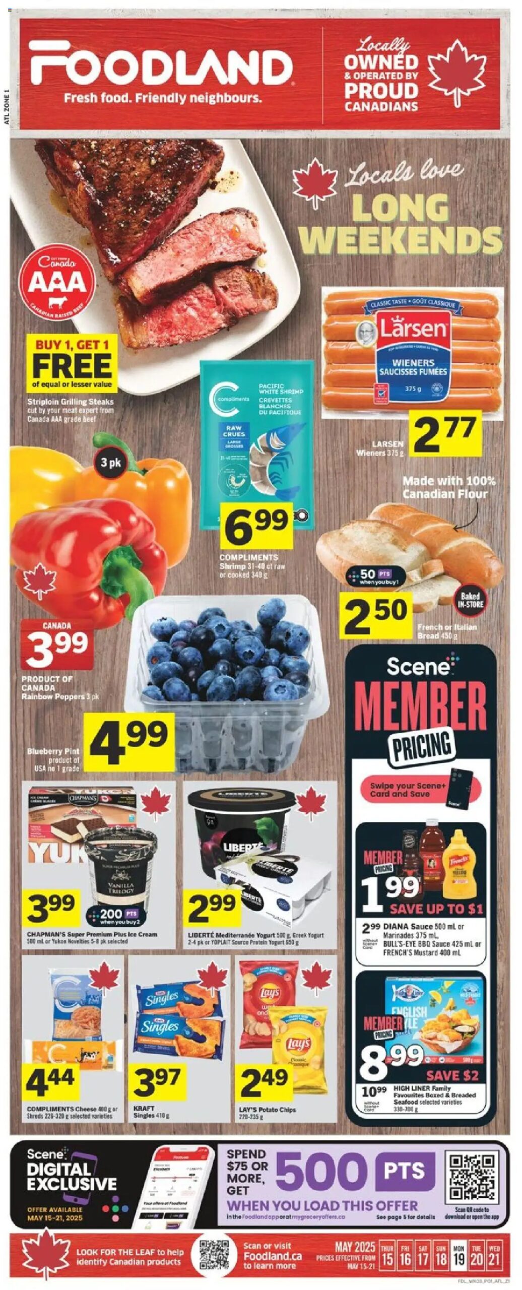 Foodland weekly flyer starting May 15, 2025 ⭐️