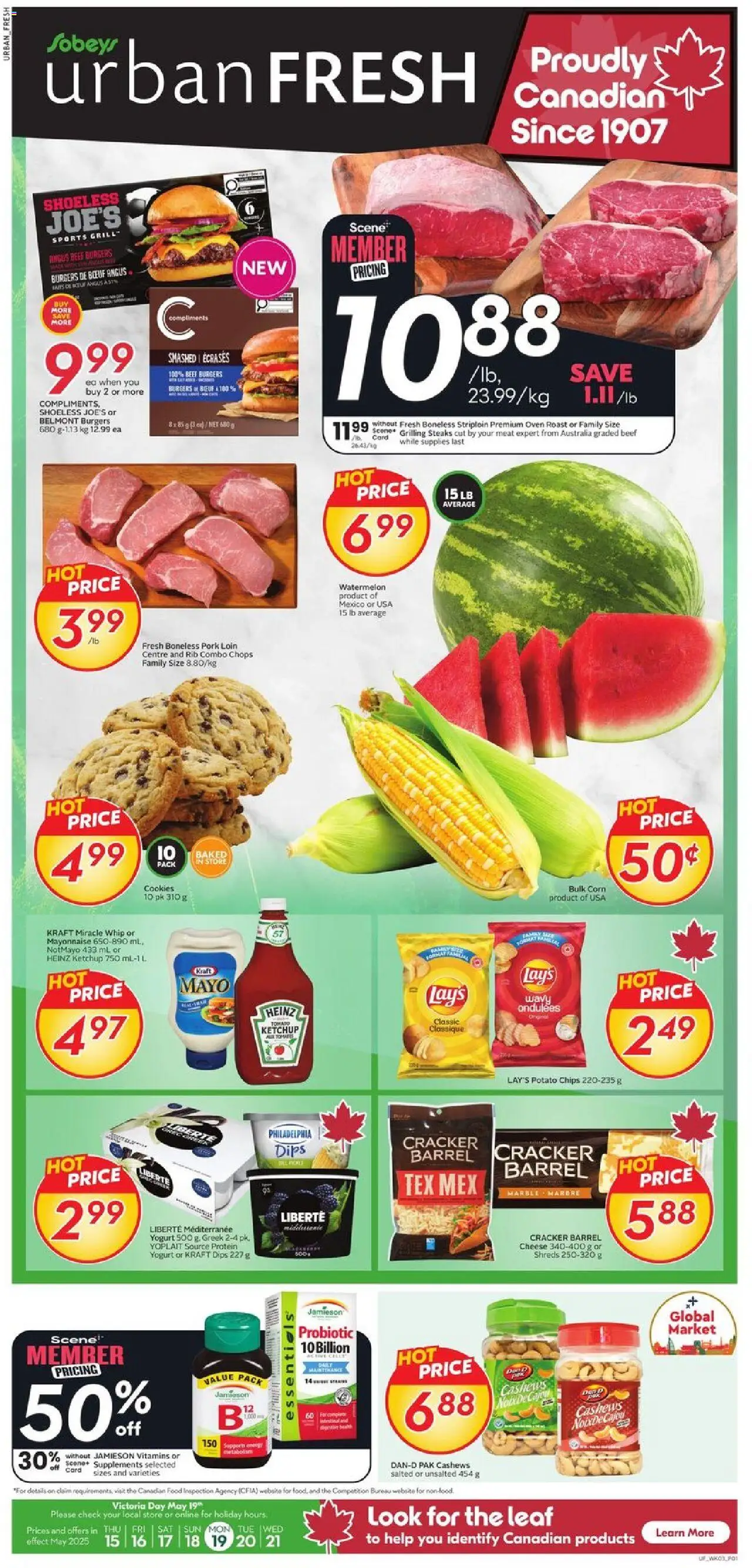Sobeys flyer valid from May 15, 2025 - page number 1