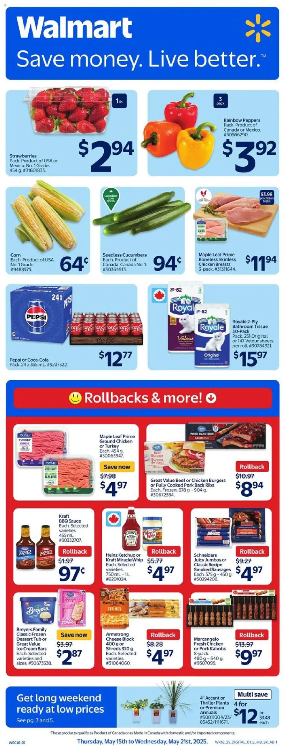 Walmart weekly flyer starting May 15, 2025 ⭐️