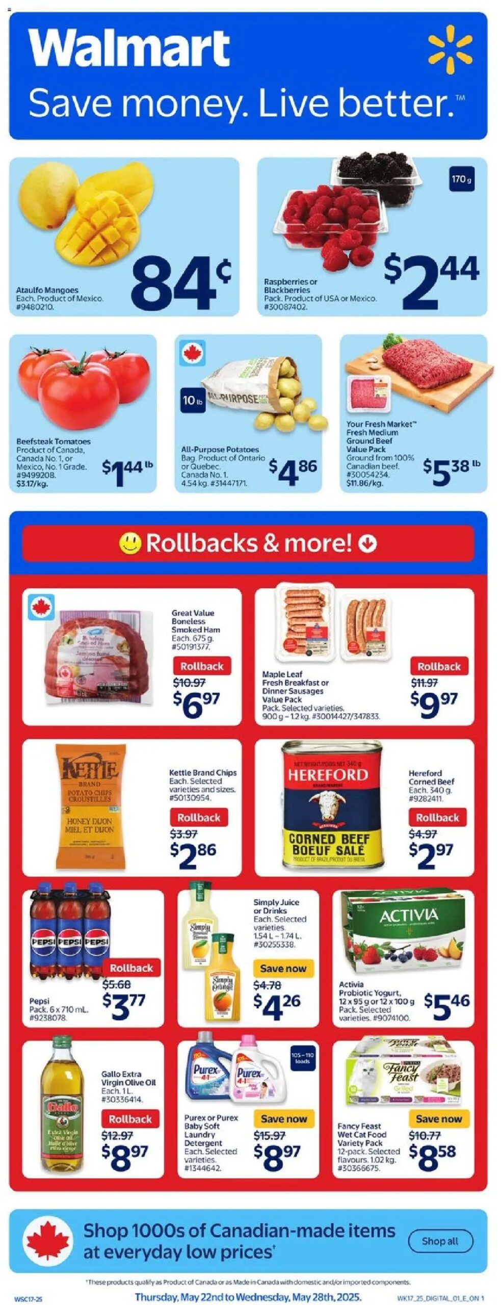 Walmart weekly flyer starting May 22, 2025 ⭐️