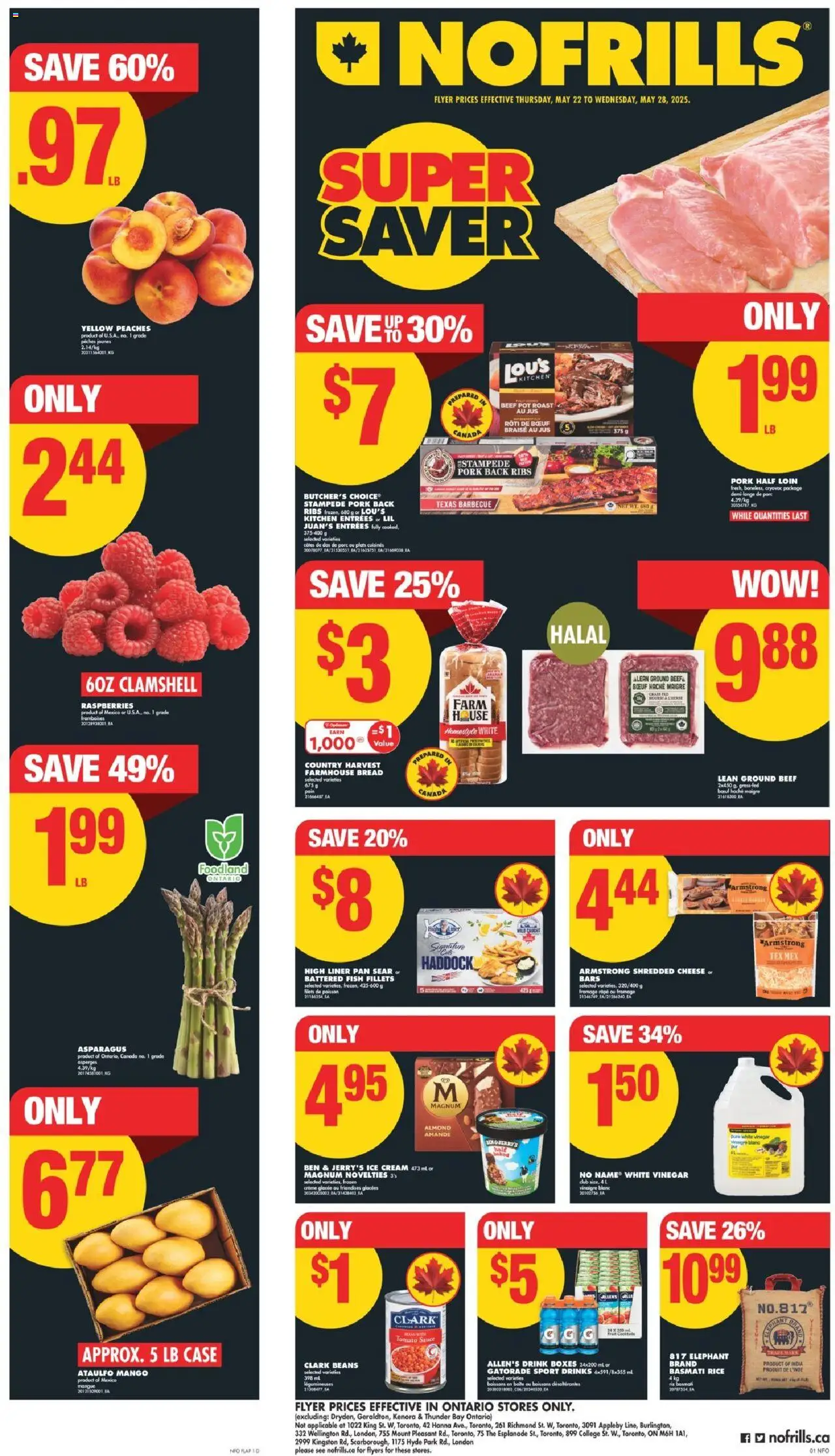 No Frills weekly flyer starting May 22, 2025 ⭐️