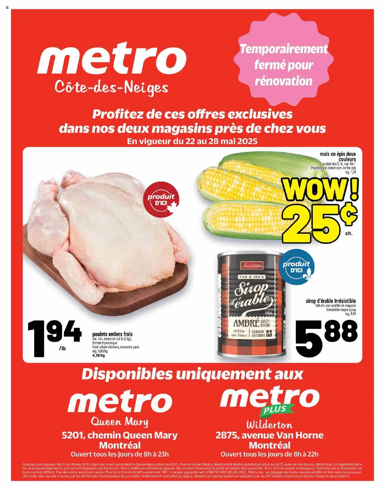Metro weekly flyer starting May 22, 2025 ⭐️