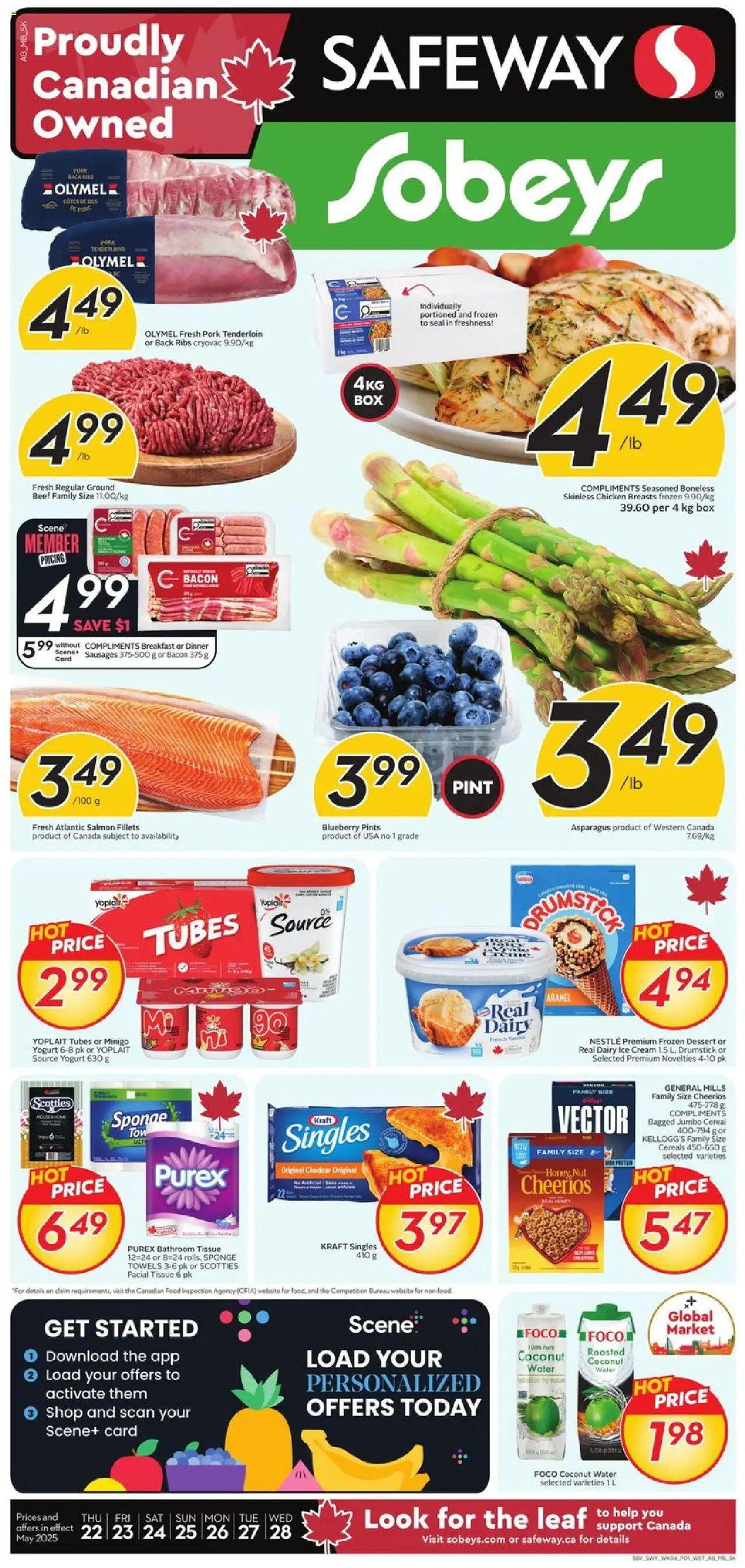 Sobeys flyer valid from May 22, 2025 - page number 1