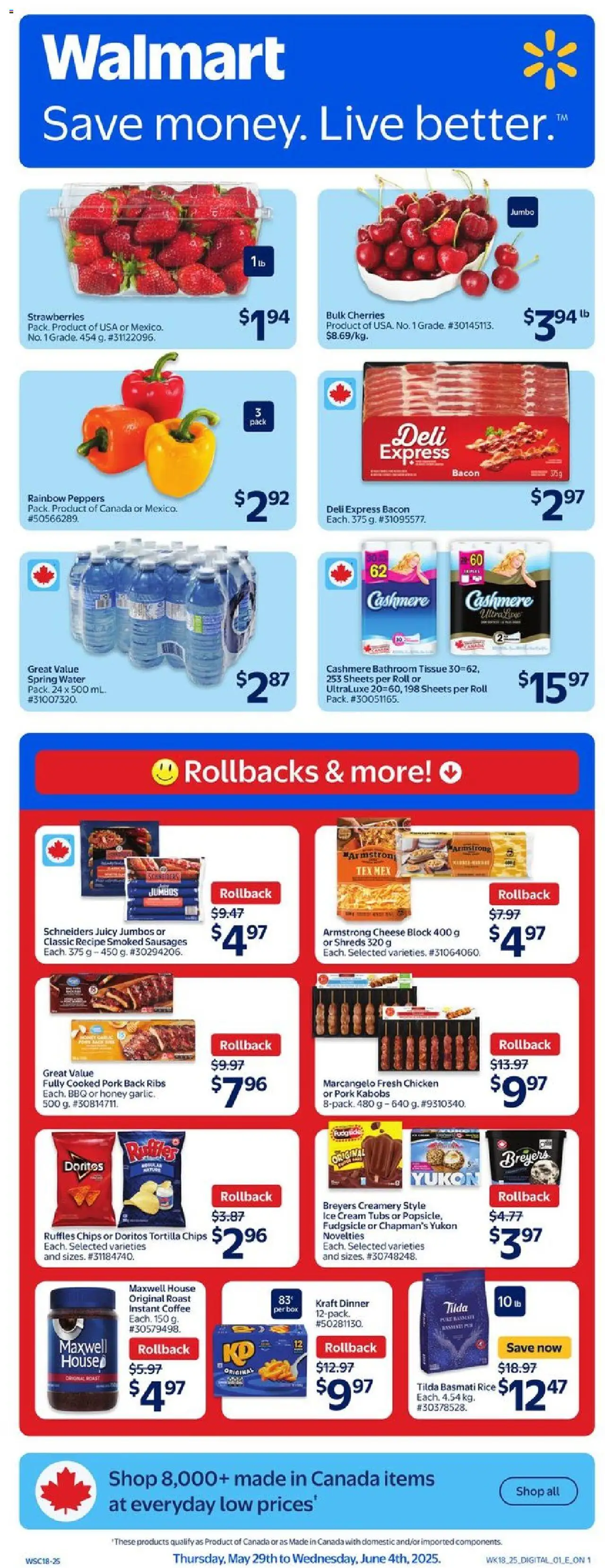 Walmart flyer valid from May 29, 2025 - page number 1