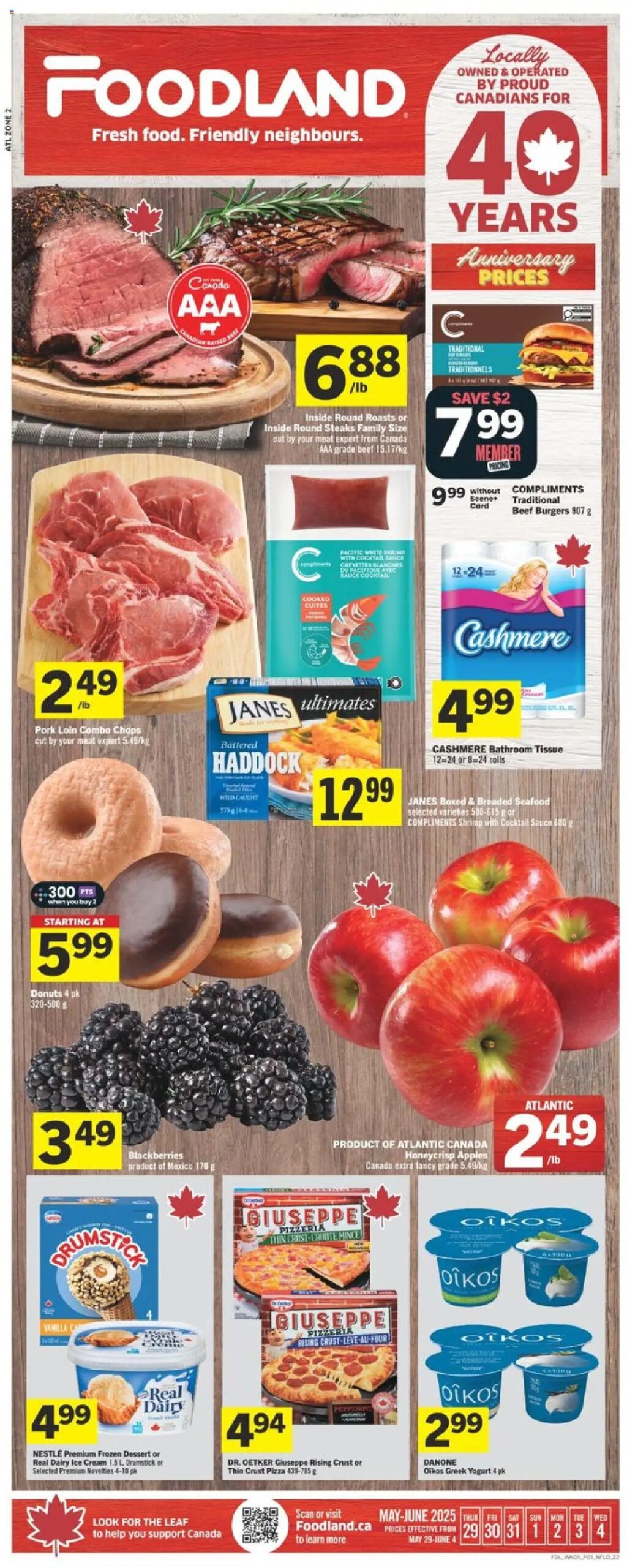Foodland weekly flyer starting May 29, 2025 ⭐️