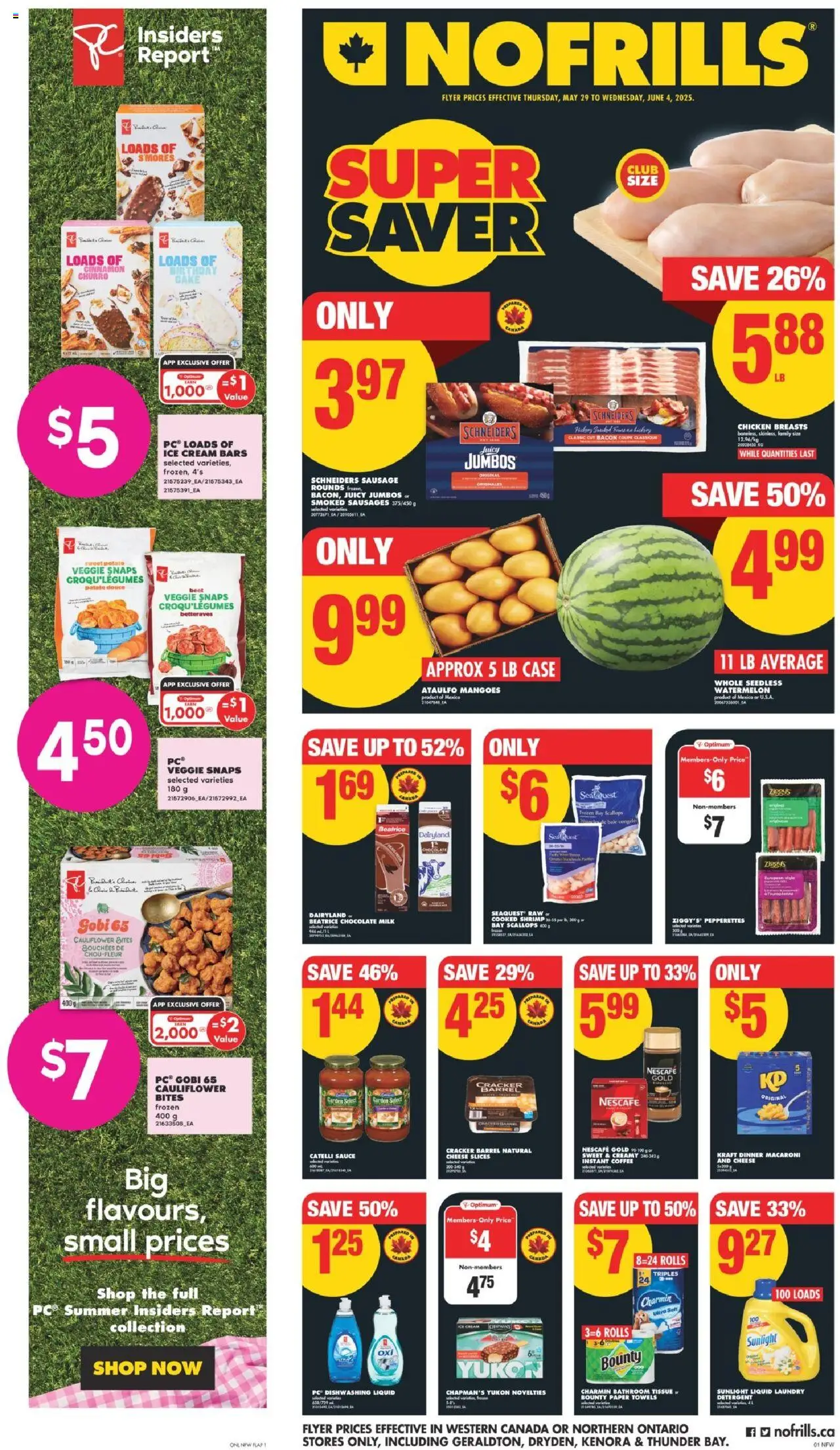 No Frills weekly flyer starting May 29, 2025 ⭐️
