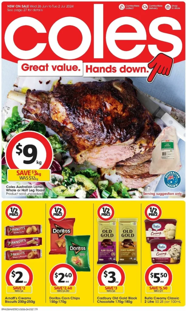 Coles Supermarket Catalogue Wednesday 26 June Savings Blitz 1
