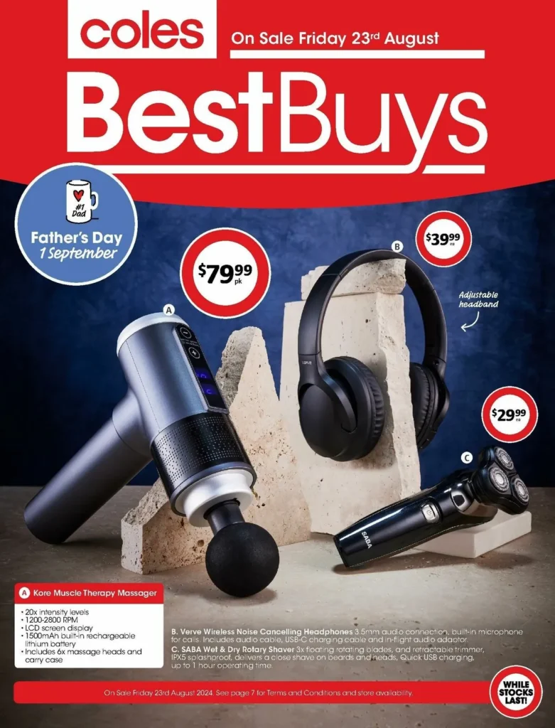 Coles supermarket catalogue 23 August 1