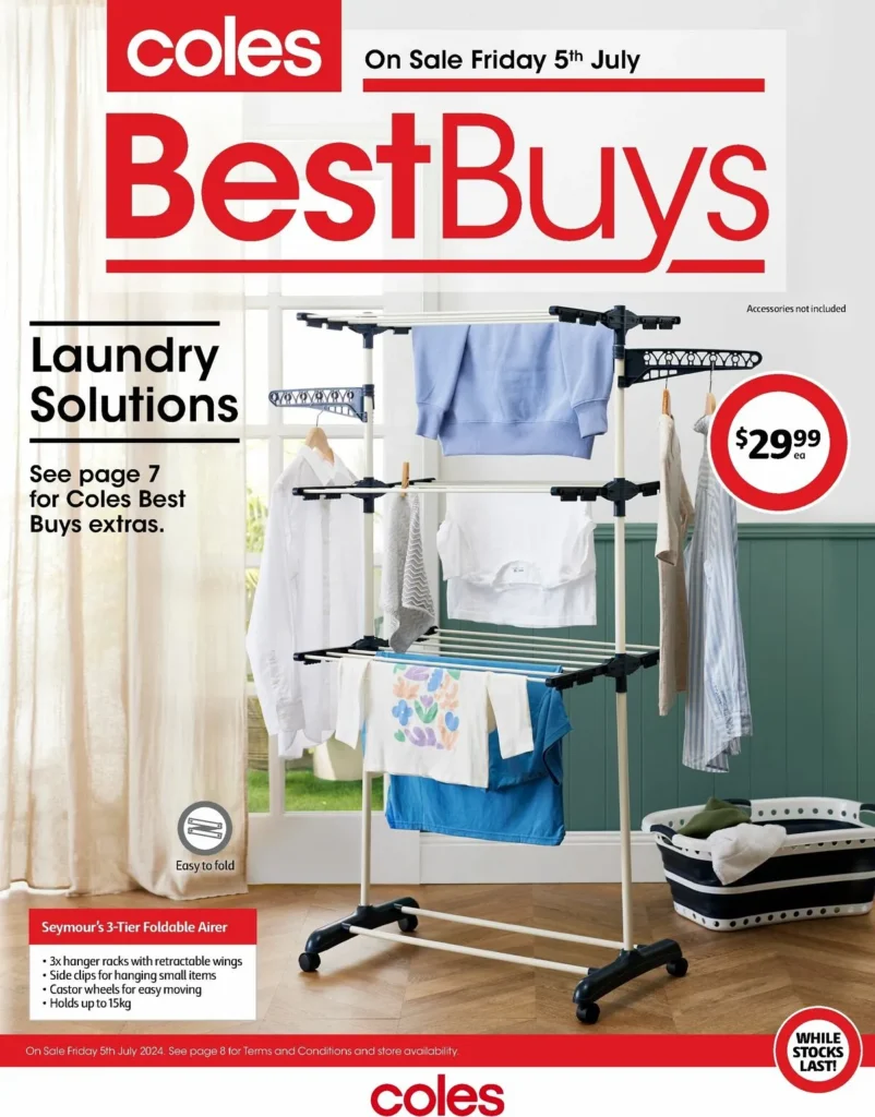 Coles supermarket catalogue Friday 05 July 1