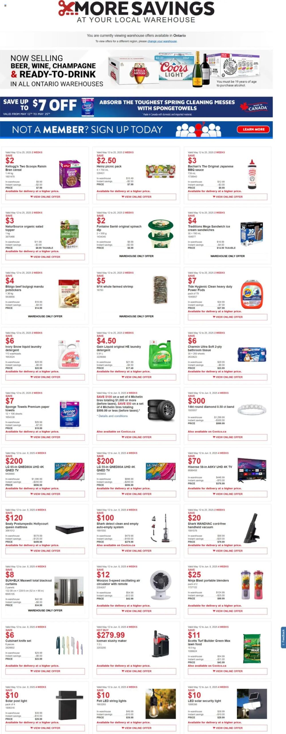 Costco weekly flyer starting May 12, 2025 ⭐️