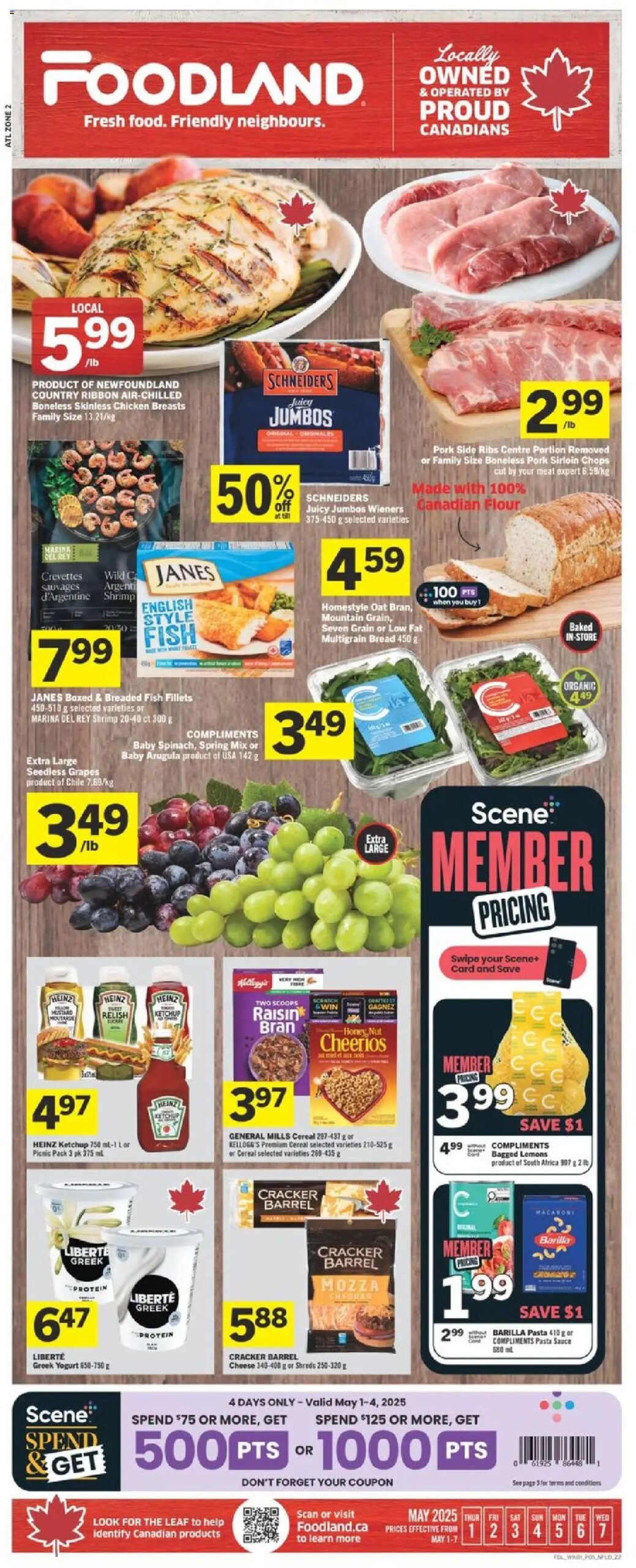 Foodland weekly flyer starting May 1, 2025 ⭐️